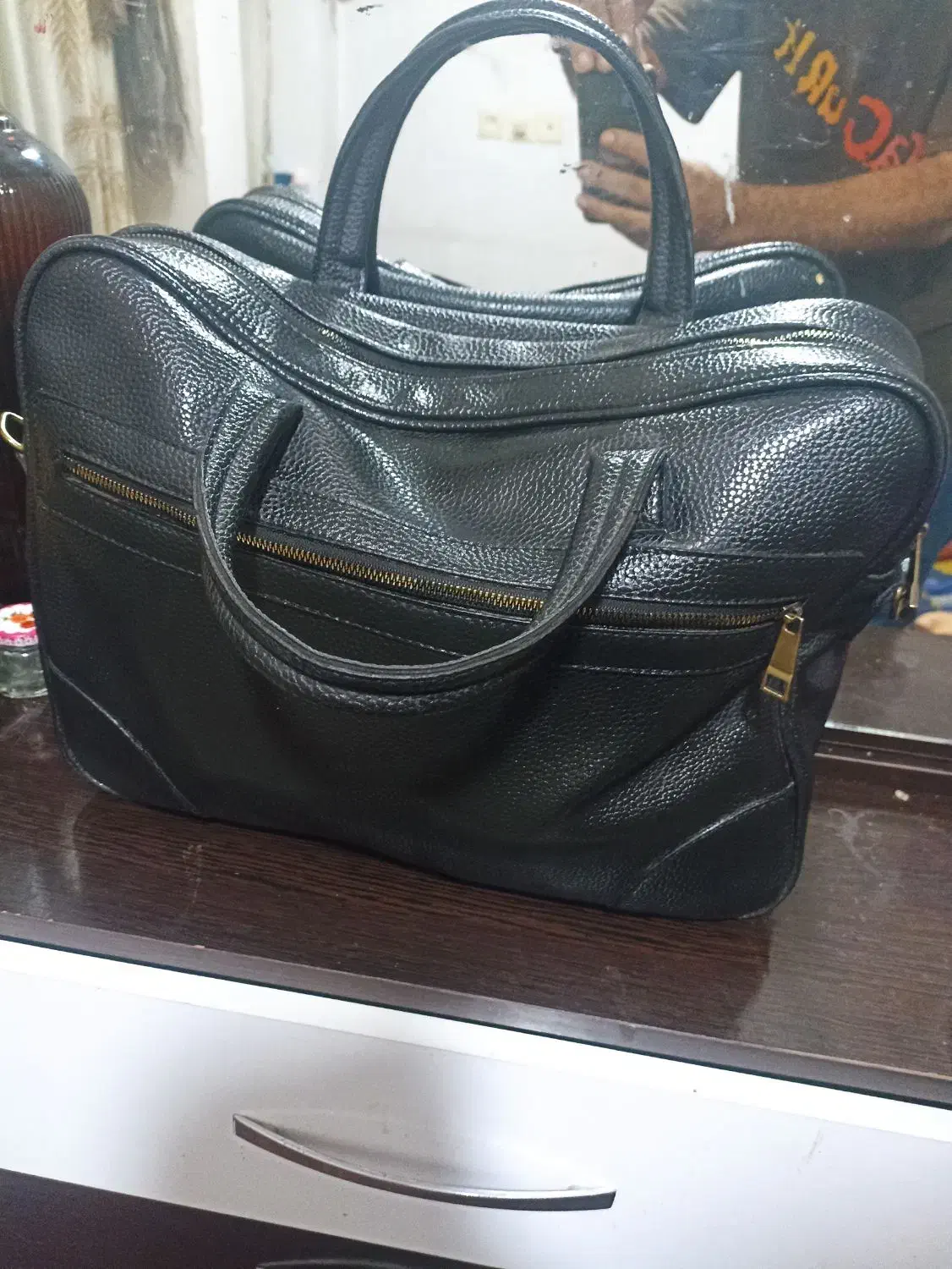 کیف اداری دیپلمات و لبتاب تمام چرم|کیف، کفش، کمربند|گرگان, |دیوار