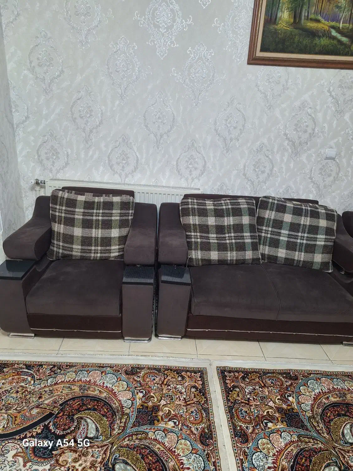 مبل 7نفره با ناهارخوری ۴نفره|مبلمان خانگی و میز عسلی|کرج, بنیاد|دیوار