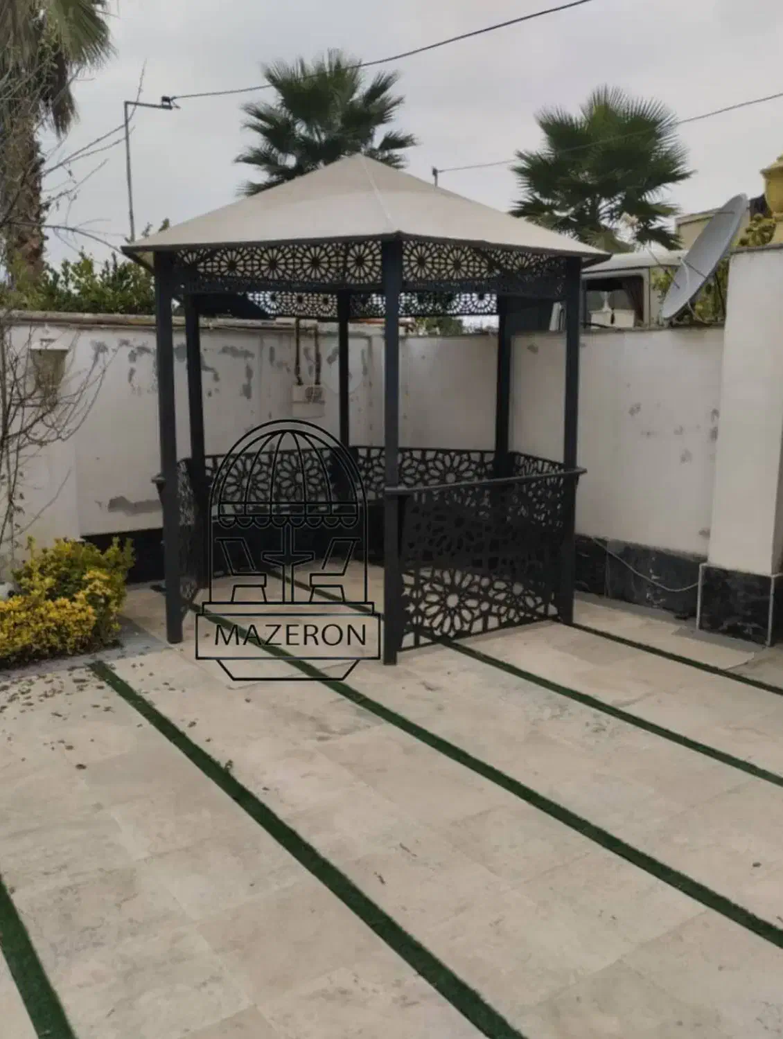 الاچیق ، سایبان ، جوشکاری مازرون  (قربانزاده)|خدمات پیشه و مهارت|چمستان, |دیوار