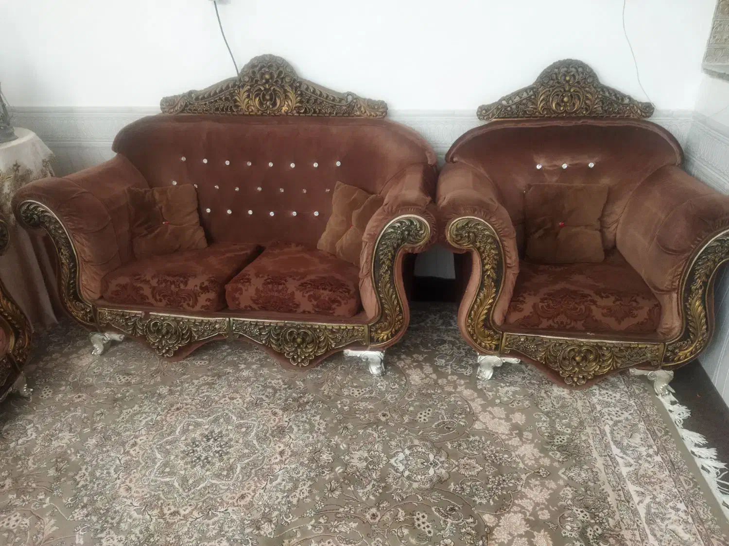 هفت نفره سلطنتی|مبلمان خانگی و میز عسلی|بیرجند, |دیوار