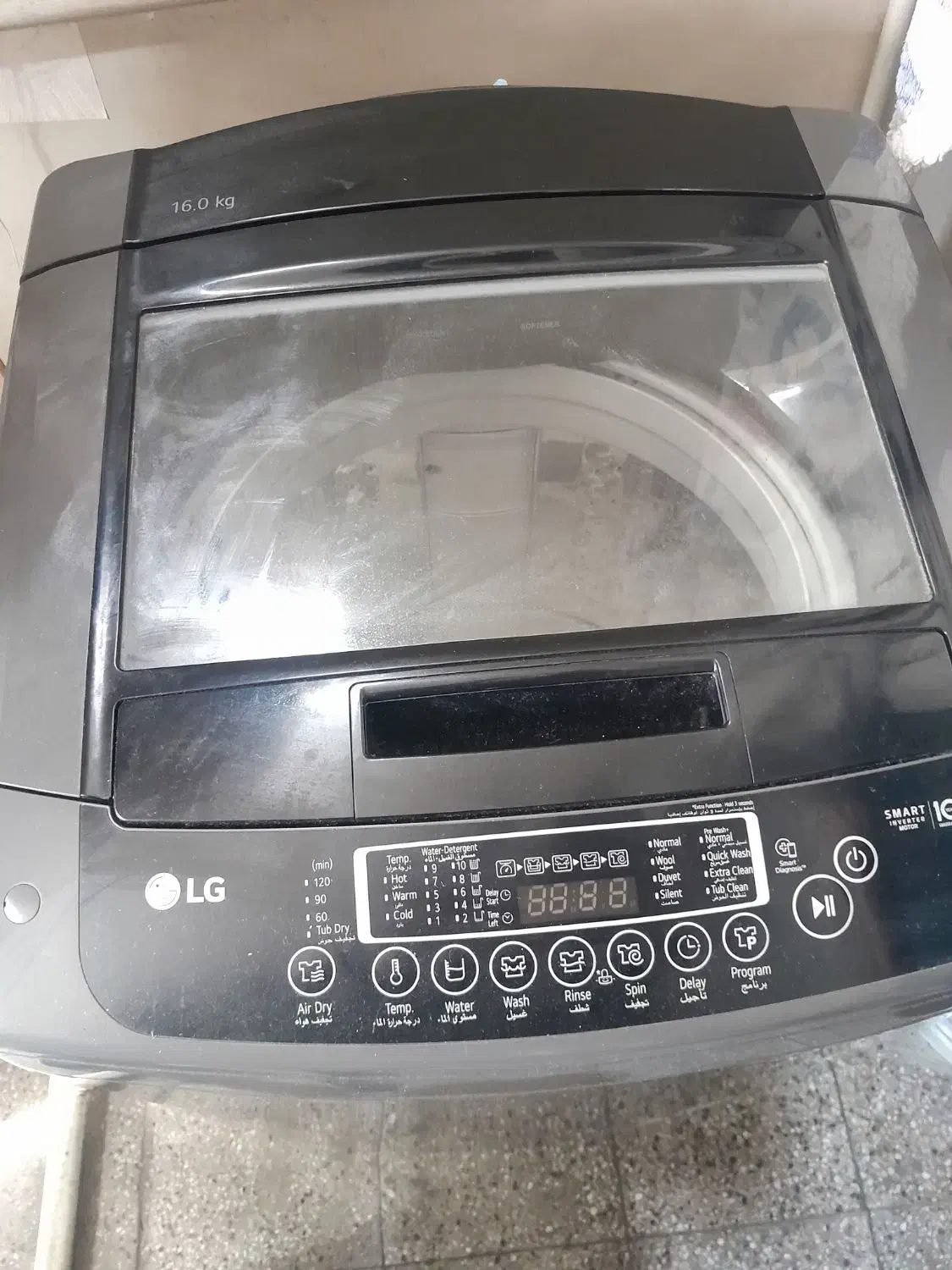 ماشین لباسشویی ال جی ۱۶ کیلیویی درحد نو|ماشین لباسشویی و خشک‌کن لباس|ورامین, ورامین|دیوار