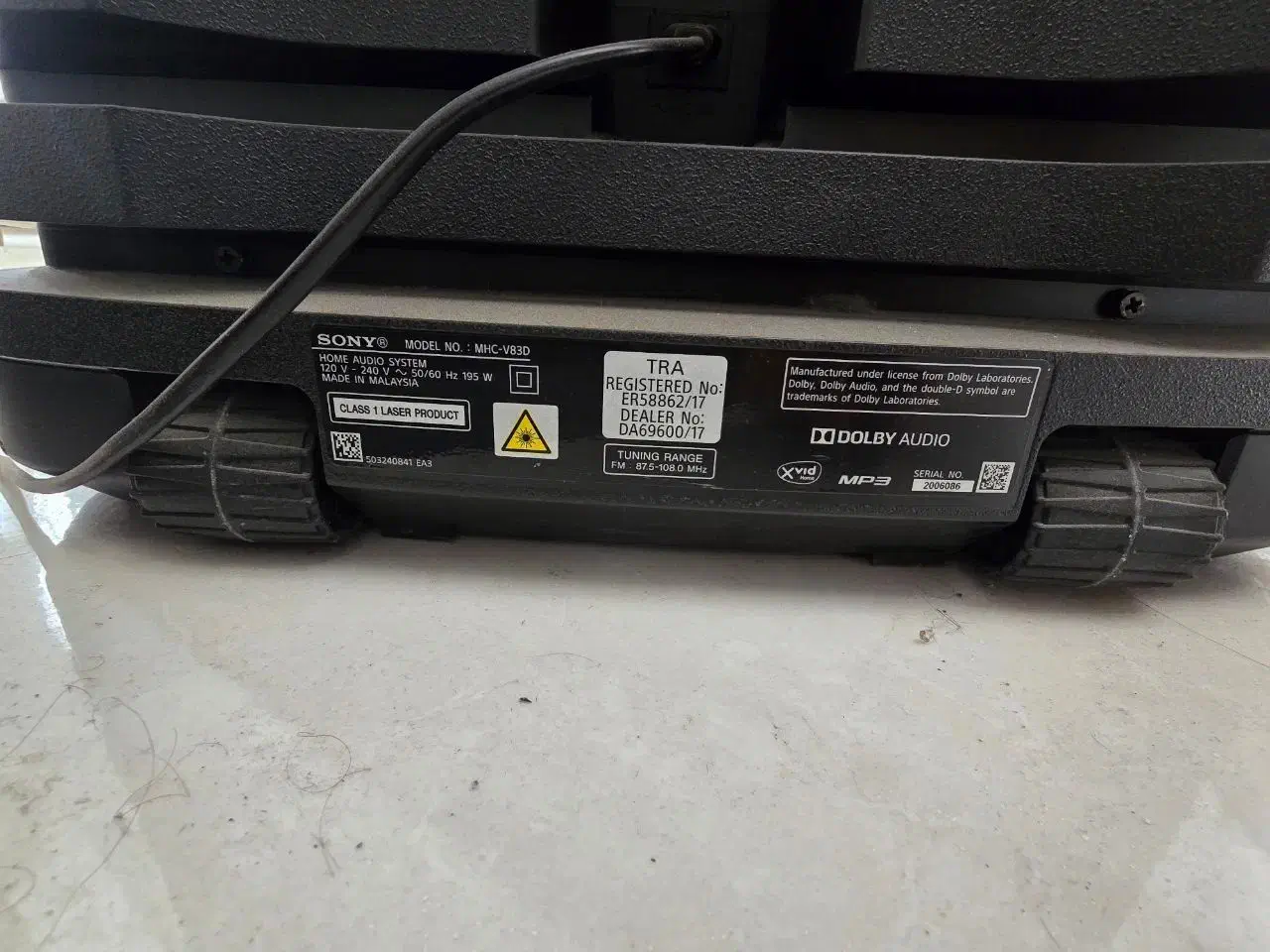 اسپیکر سونی مدل MHC-V83D|سیستم صوتی خانگی|کرج, برغان|دیوار