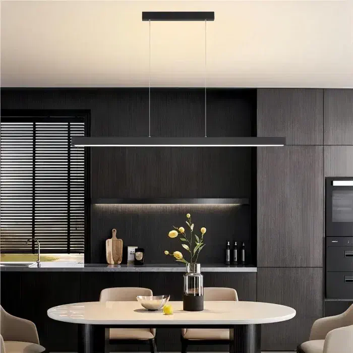 لوستر خطی المینیومی|لوستر و چراغ آویز|رشت, جماران|دیوار