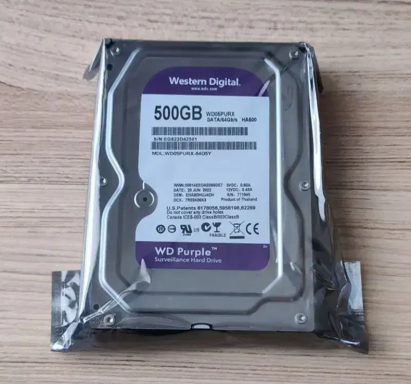 هارد 500 گیگ وسترن بنفش شرکتی با یک سال ضمانت|قطعات و لوازم جانبی رایانه|یزد, |دیوار
