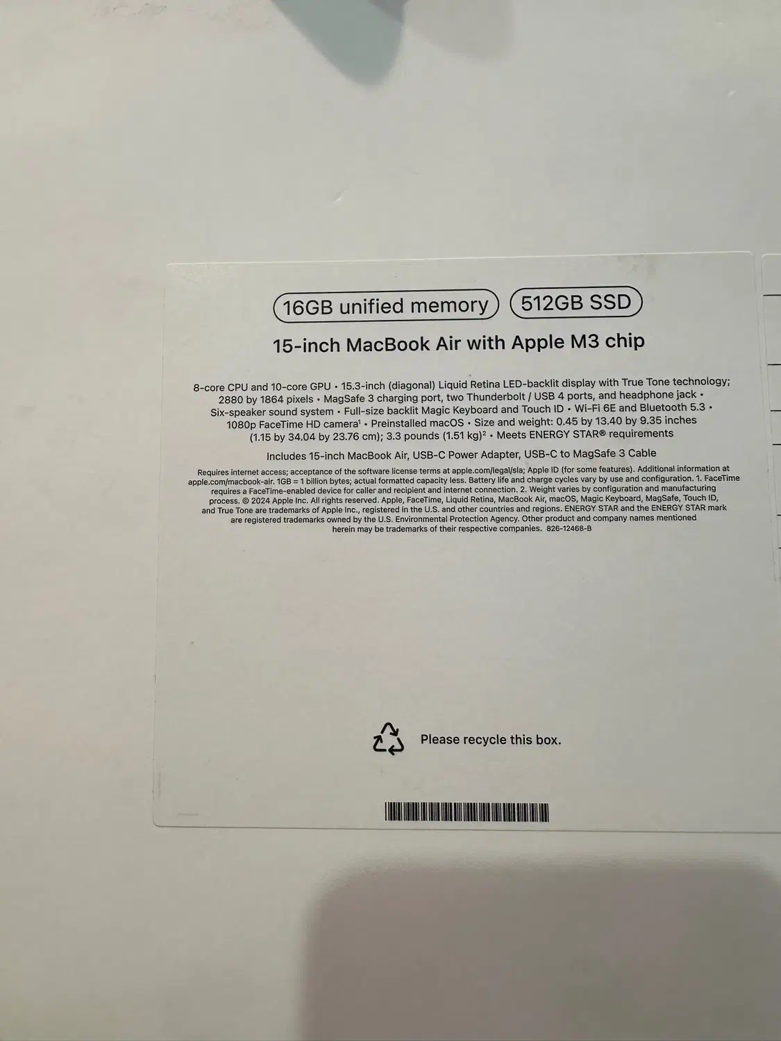 مک بوک ایر (MackBook Air M3 2024) 512G - Ram 16|رایانه همراه|مشهد, احمدآباد|دیوار