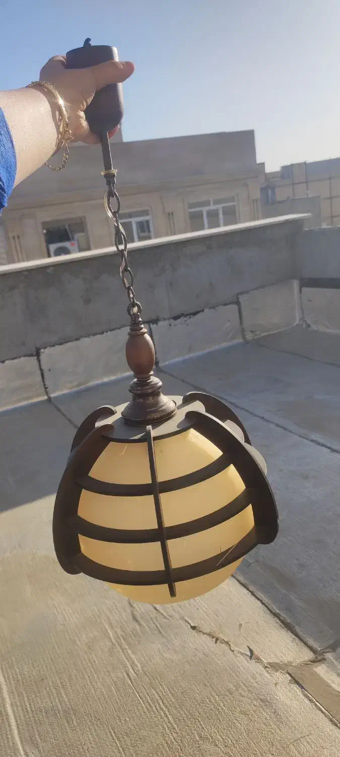 لوستر چوبی|لوستر و چراغ آویز|شهریار, شهرک امیریه|دیوار