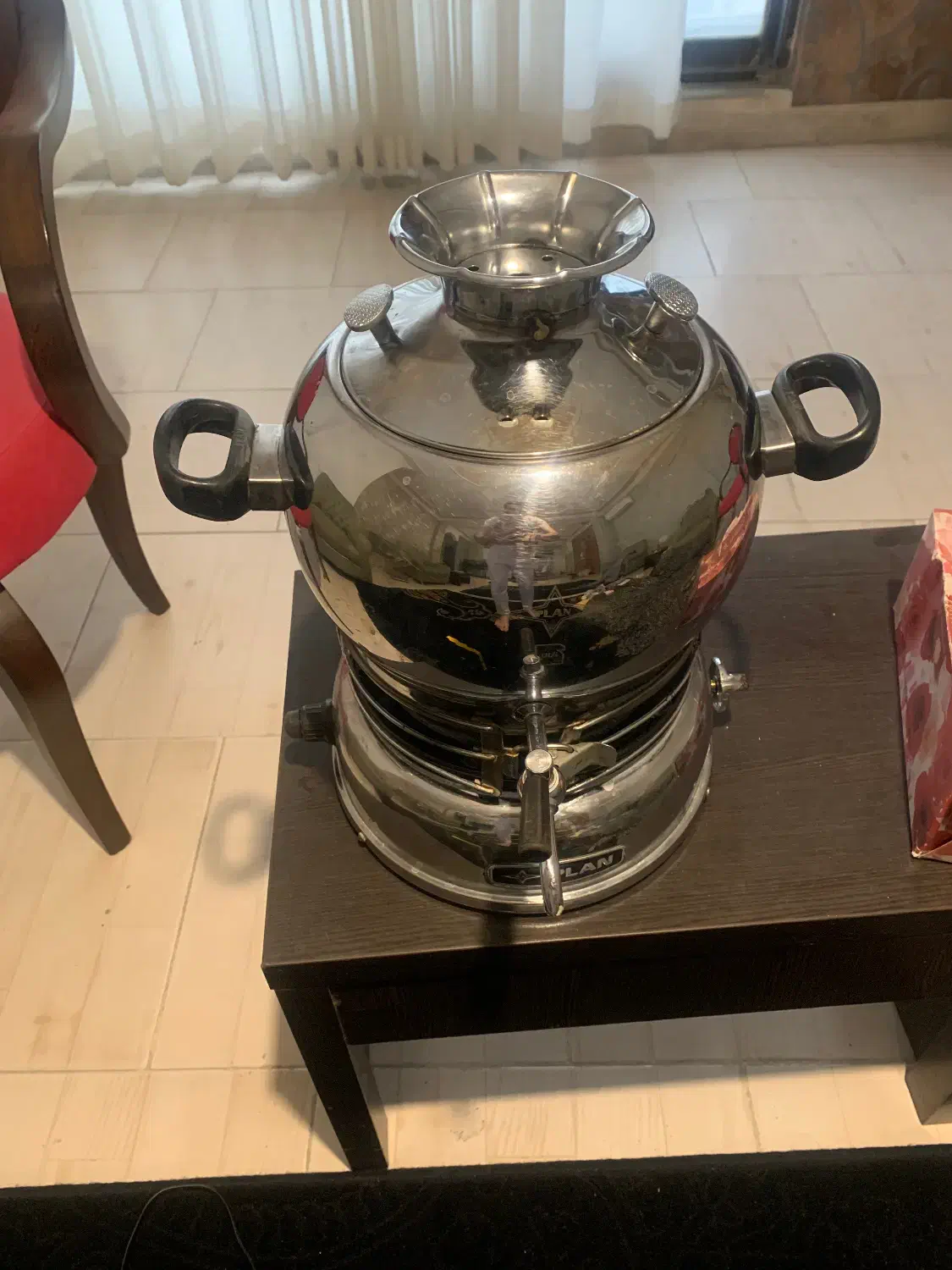 کتری  سماور گازی سه کاره پلان شش لیتری خیلی سالم|سماور، چای‌ساز، قهوه‌ساز|آمل, |دیوار