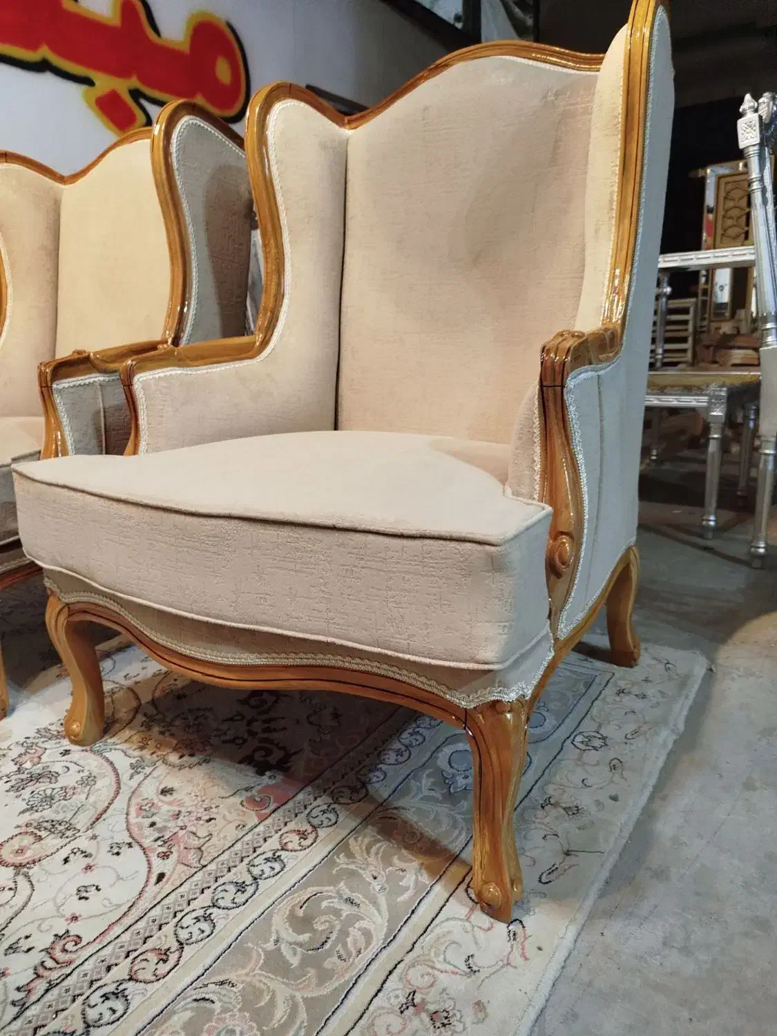 مبل فرانسوی 7 نفره با چوب راش|مبلمان خانگی و میز عسلی|وحیدیه, |دیوار