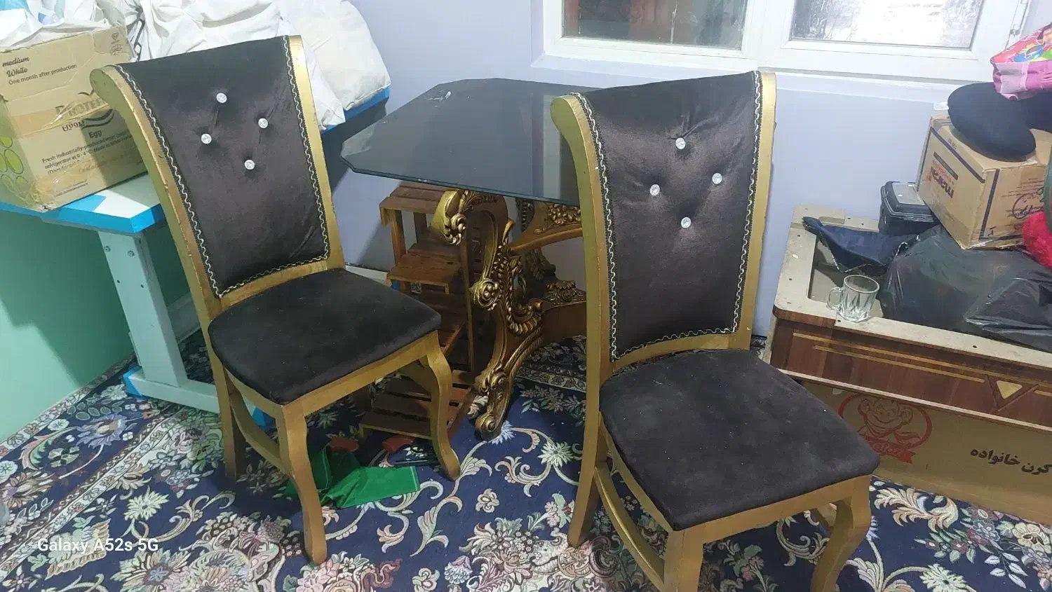 میز نهار خوری چهار نفره|میز و صندلی غذاخوری|پرند, فاز ۵|دیوار