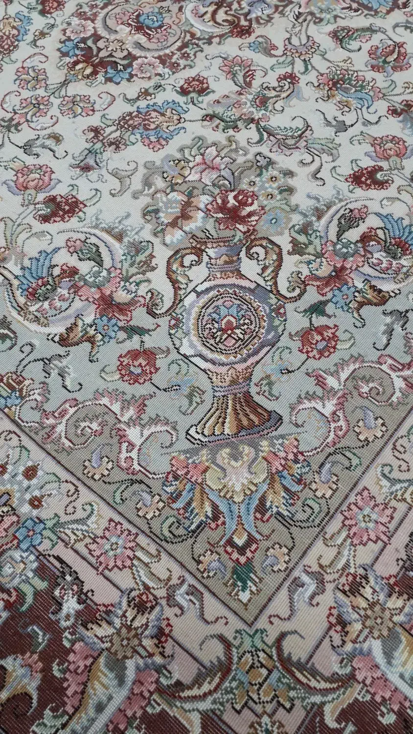 فرش نه متری گلدانی|فرش|آذرشهر, |دیوار