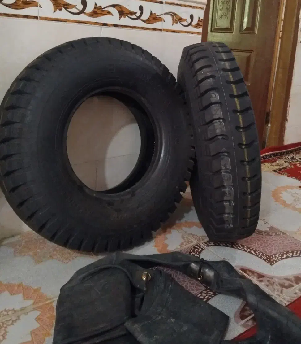 لاستیک دنا خاوری نو همراه با ۲عدد تیوب و نوار|قطعات یدکی و لوازم جانبی|شادگان, |دیوار