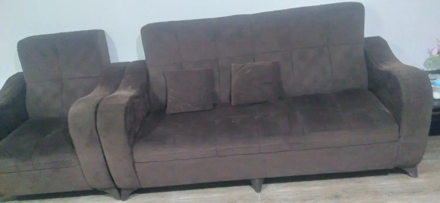 مبل هفت نفره با عسلی|مبلمان خانگی و میز عسلی|رشت, جهاد|دیوار