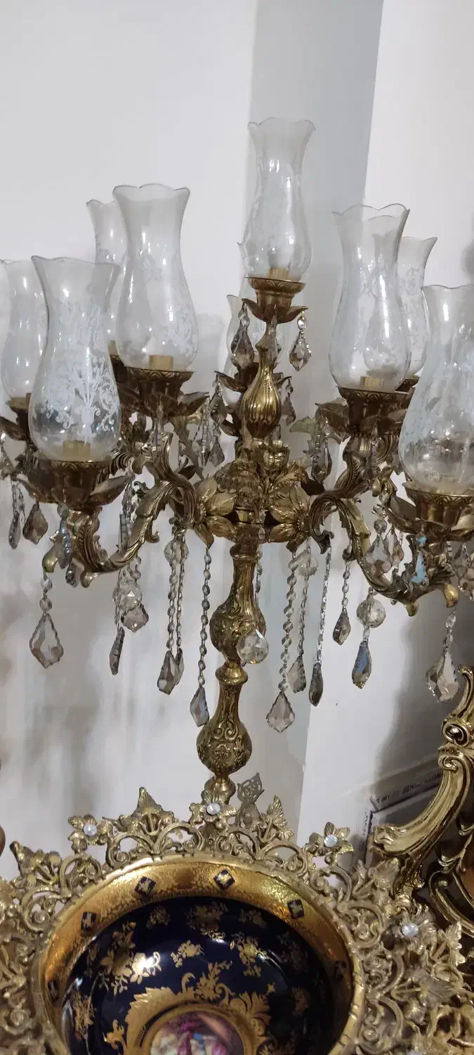 آباژور بزرگ کنار سالنی ۱۱شاخه|چراغ خواب و آباژور|ارومیه, |دیوار