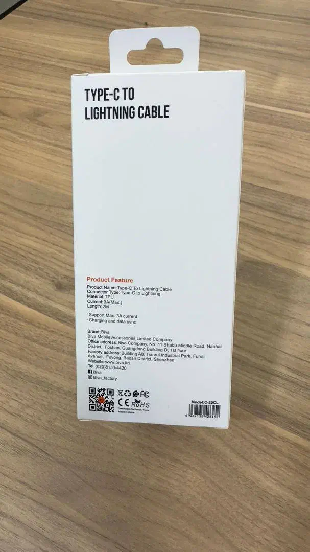 کابل فست شارژ آیفون 13 -60 وات 2 متری Biva گارانتی|لوازم جانبی موبایل و تبلت|شیراز, مبعث|دیوار