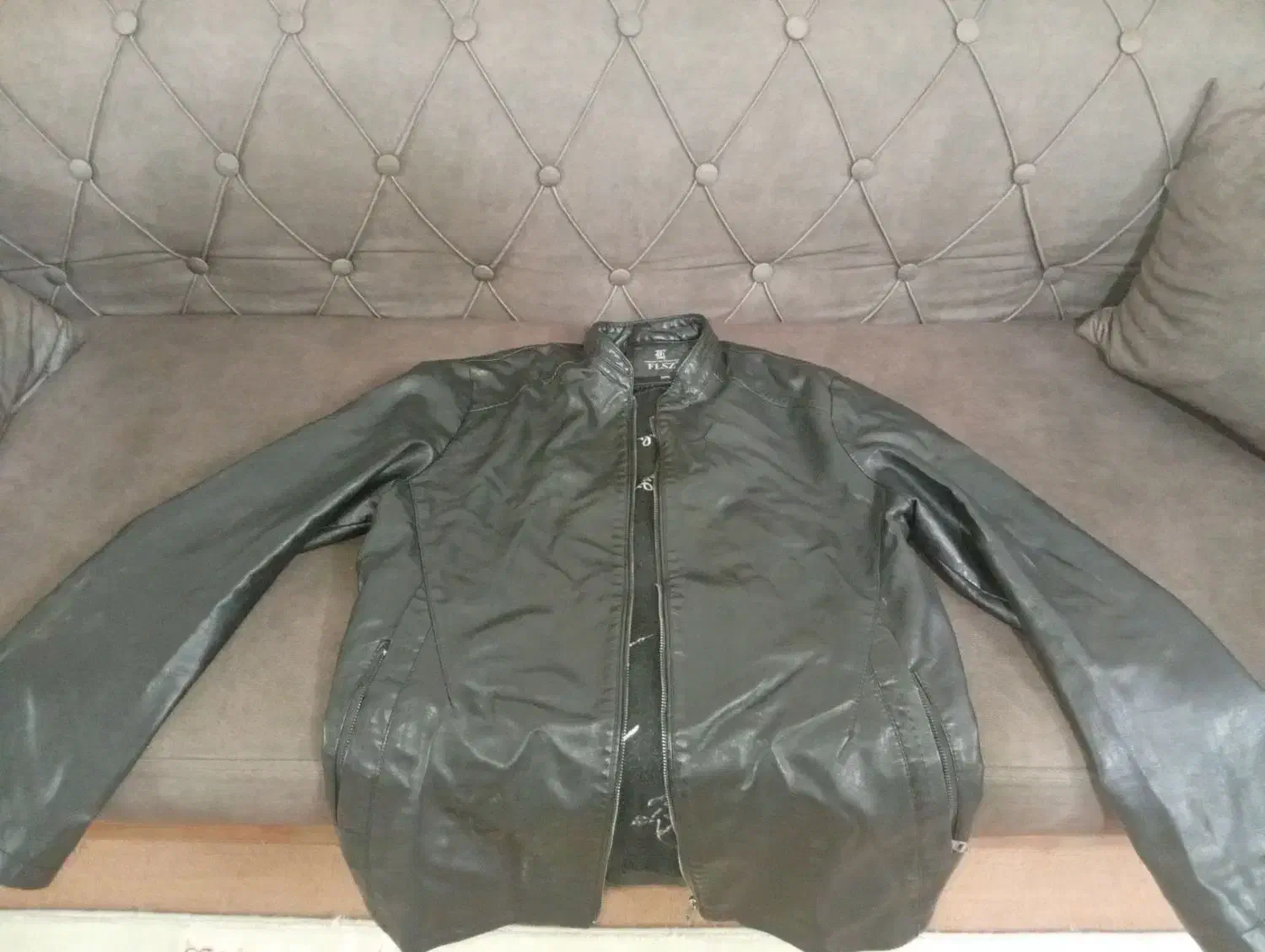 کاپشن چرم داخل خز|لباس|ساوه, |دیوار