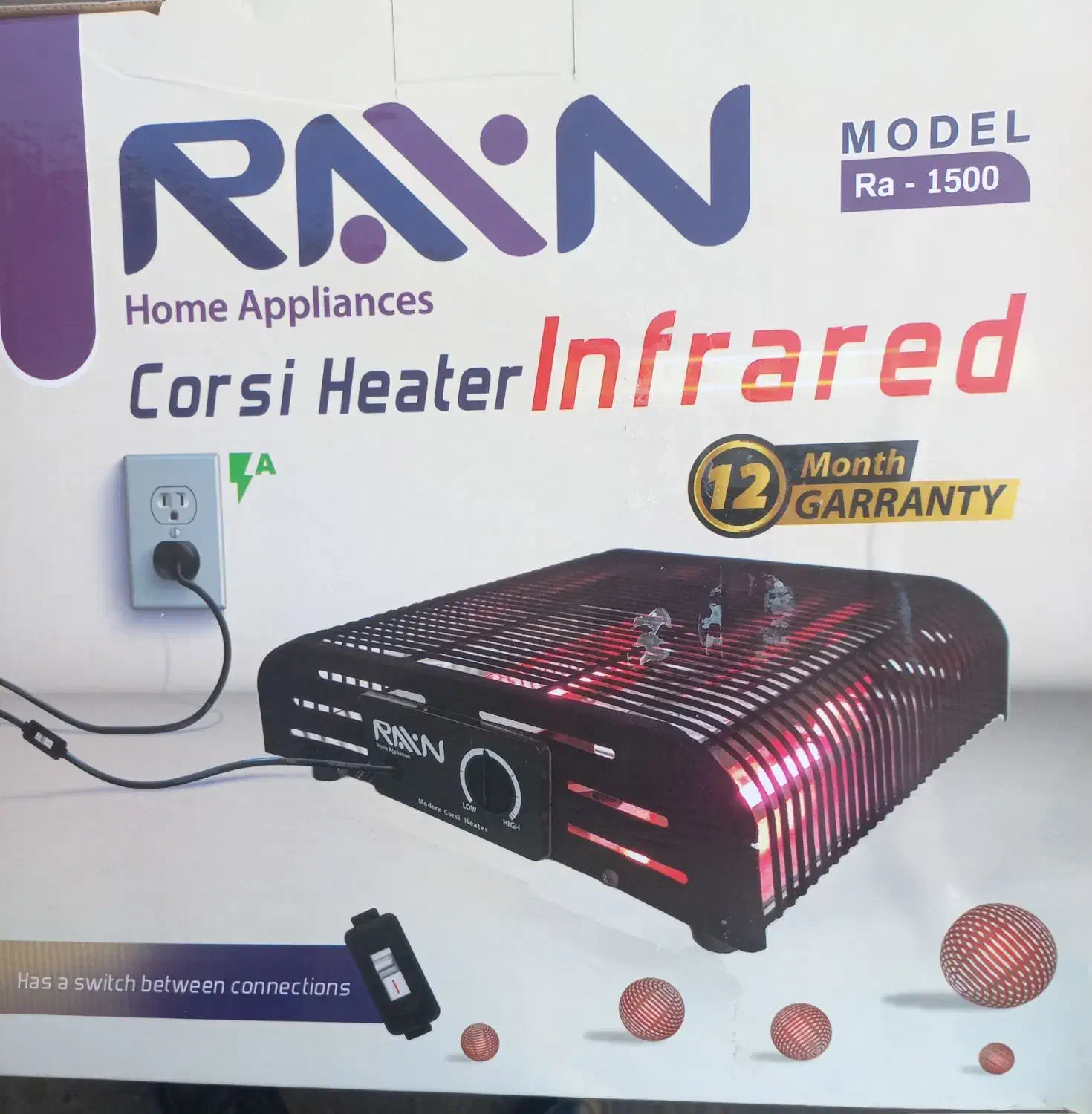 کرسی برقی مادون قرمز لامپی ارشیا و|بخاری، هیتر، شومینه|تهران, لاله زار|دیوار