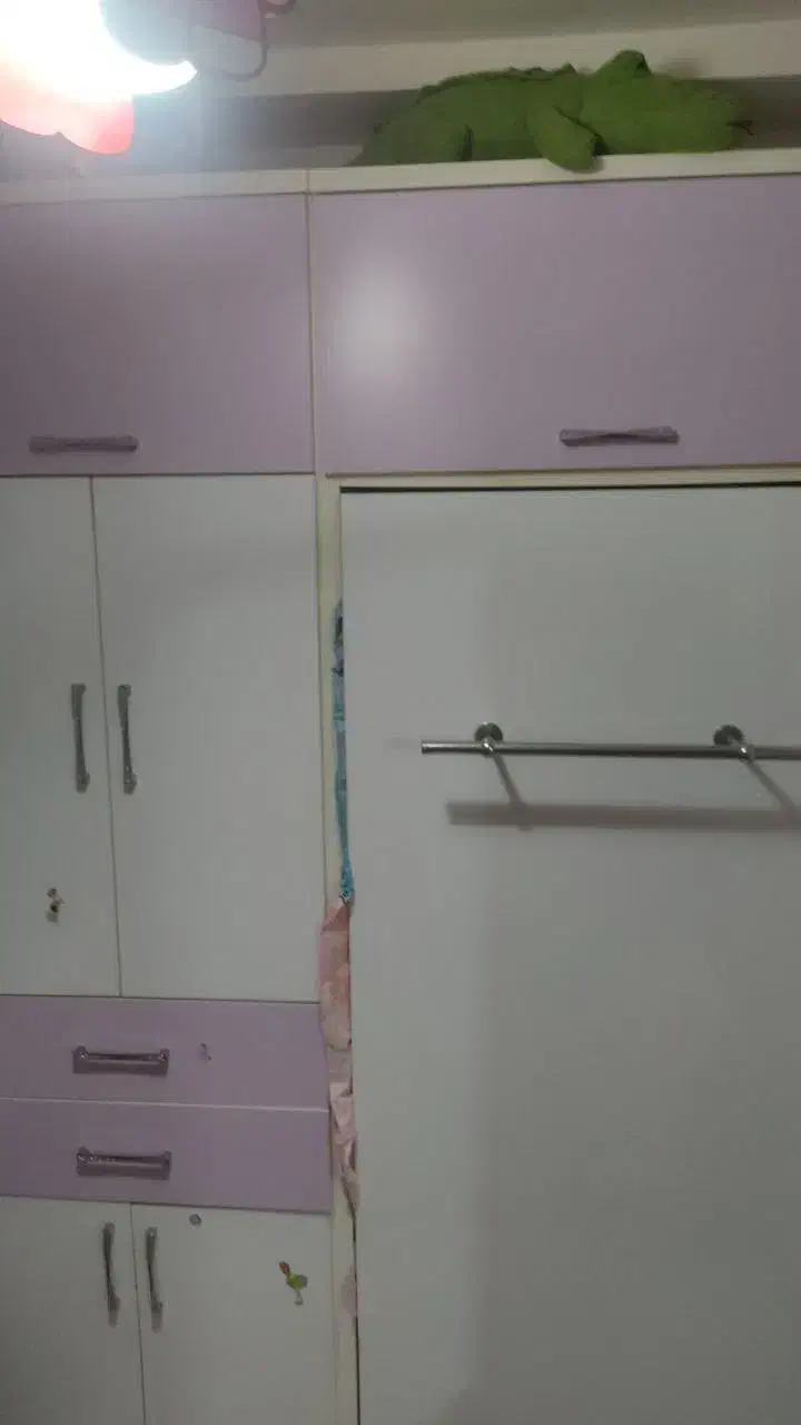 تخت تا شو همراه کشو و کمد لباس|تخت و سرویس خواب|رشت, سلیمانداراب|دیوار