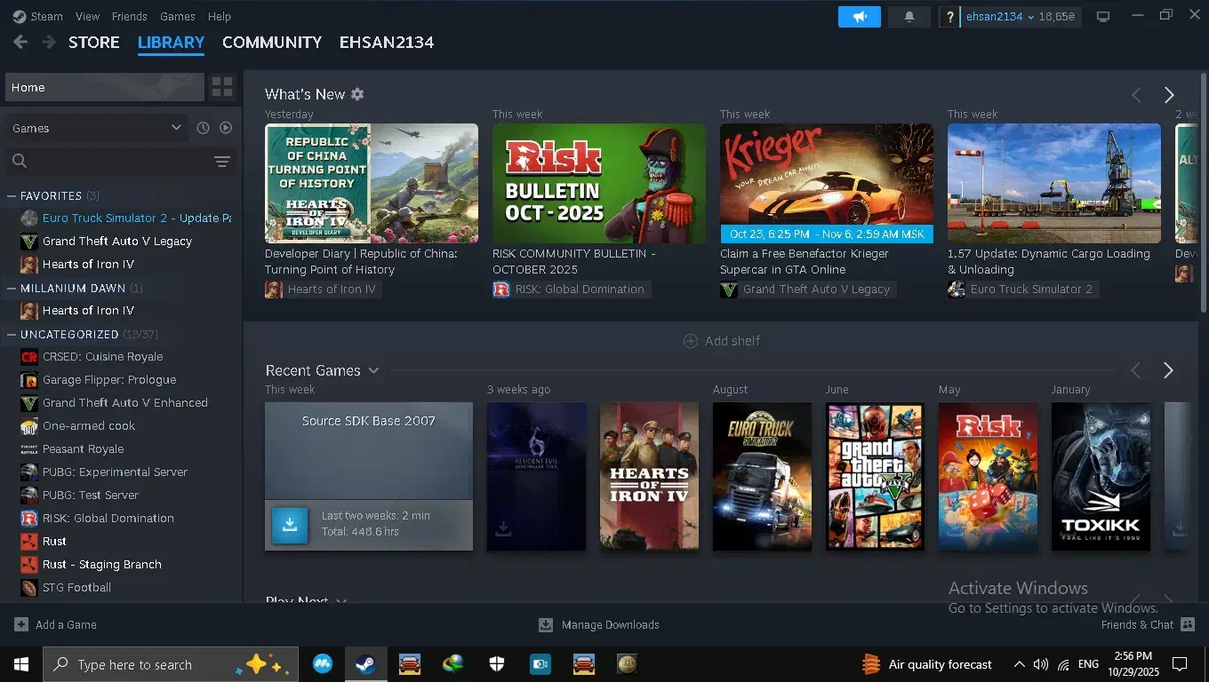 اکانت استیم جی تی ای  یورو تراک قلب های آهنین|کنسول، بازی ویدئویی و آنلاین|نائین, |دیوار