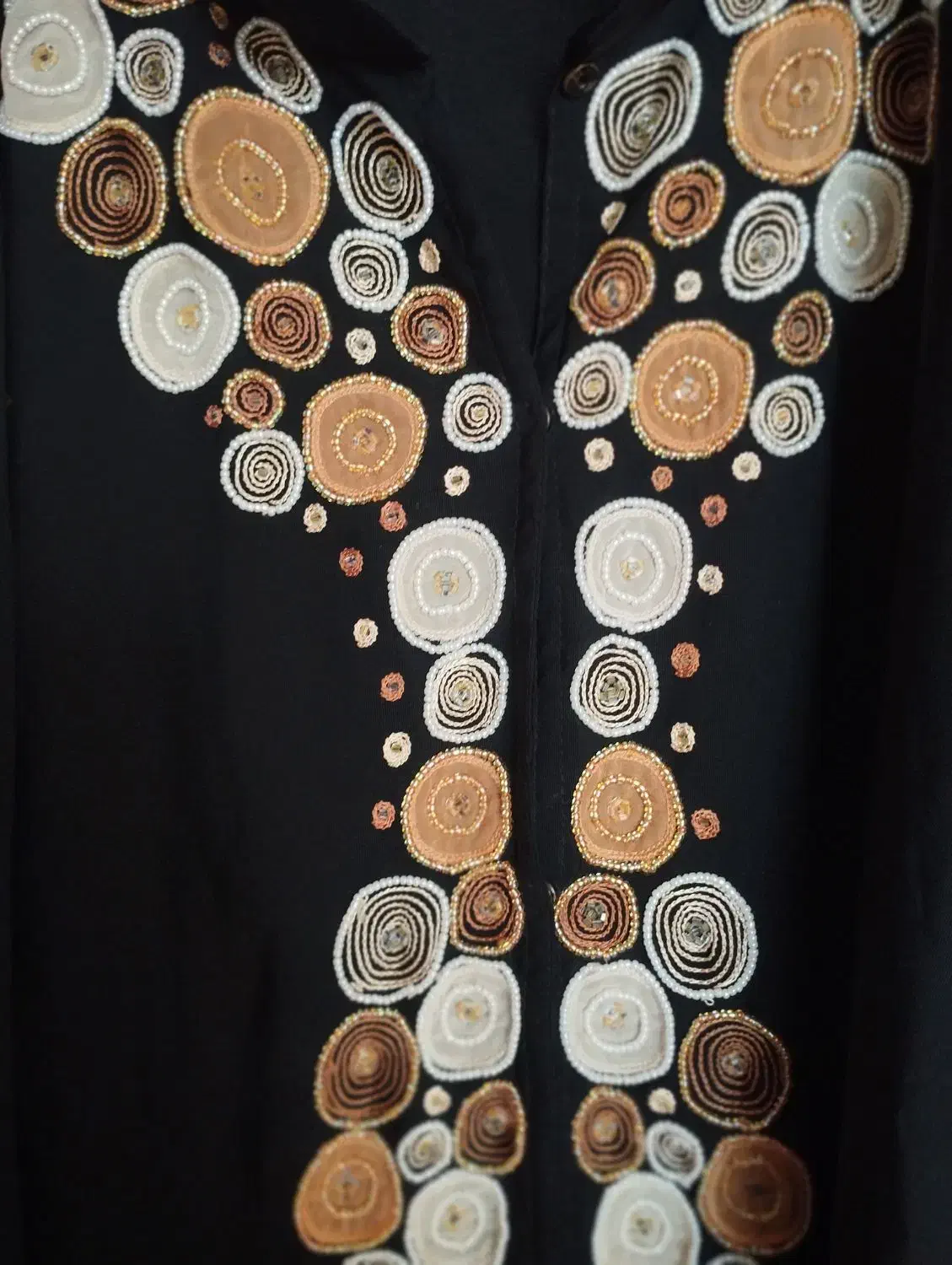 فروش عبای مهره دوزی و استین دولایه حریر نو|لباس|فراشبند, |دیوار