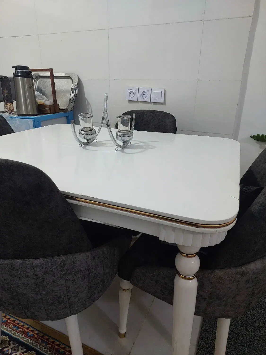 میزغذاخوری۴نفره|میز و صندلی غذاخوری|دهلران, |دیوار