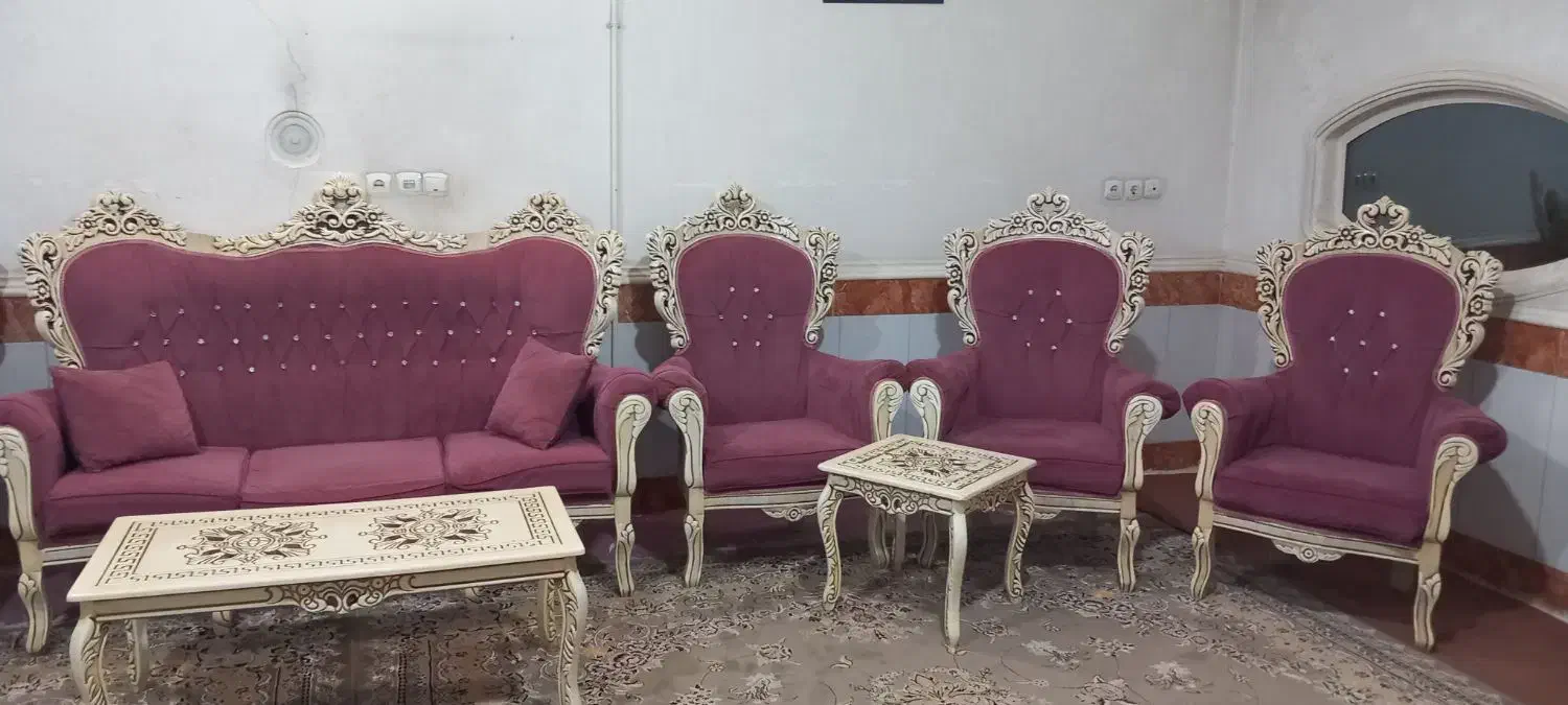 مبل ۹ نفره راش|مبلمان خانگی و میز عسلی|قم, شهرک توانیر|دیوار