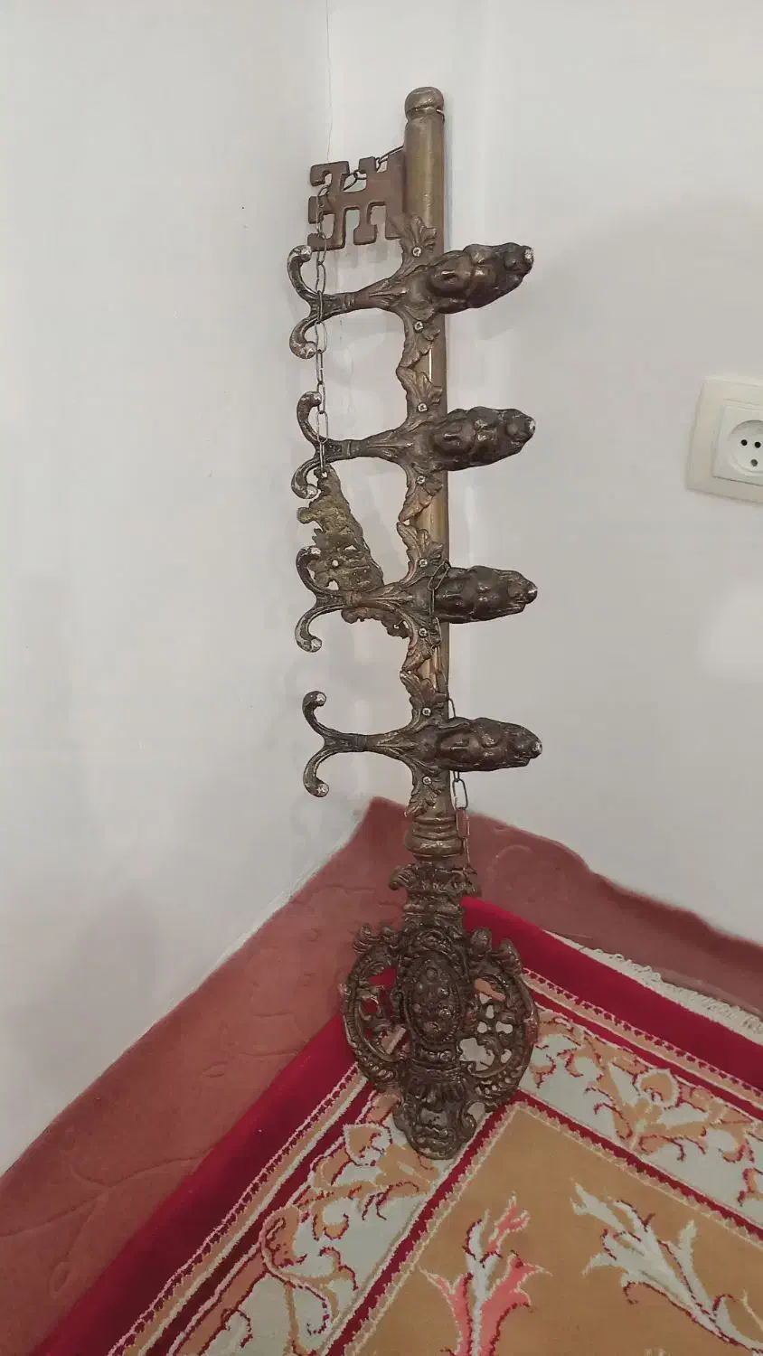 رخت آویز برنزی|بندرخت و رخت‌آویز|تبریز, |دیوار