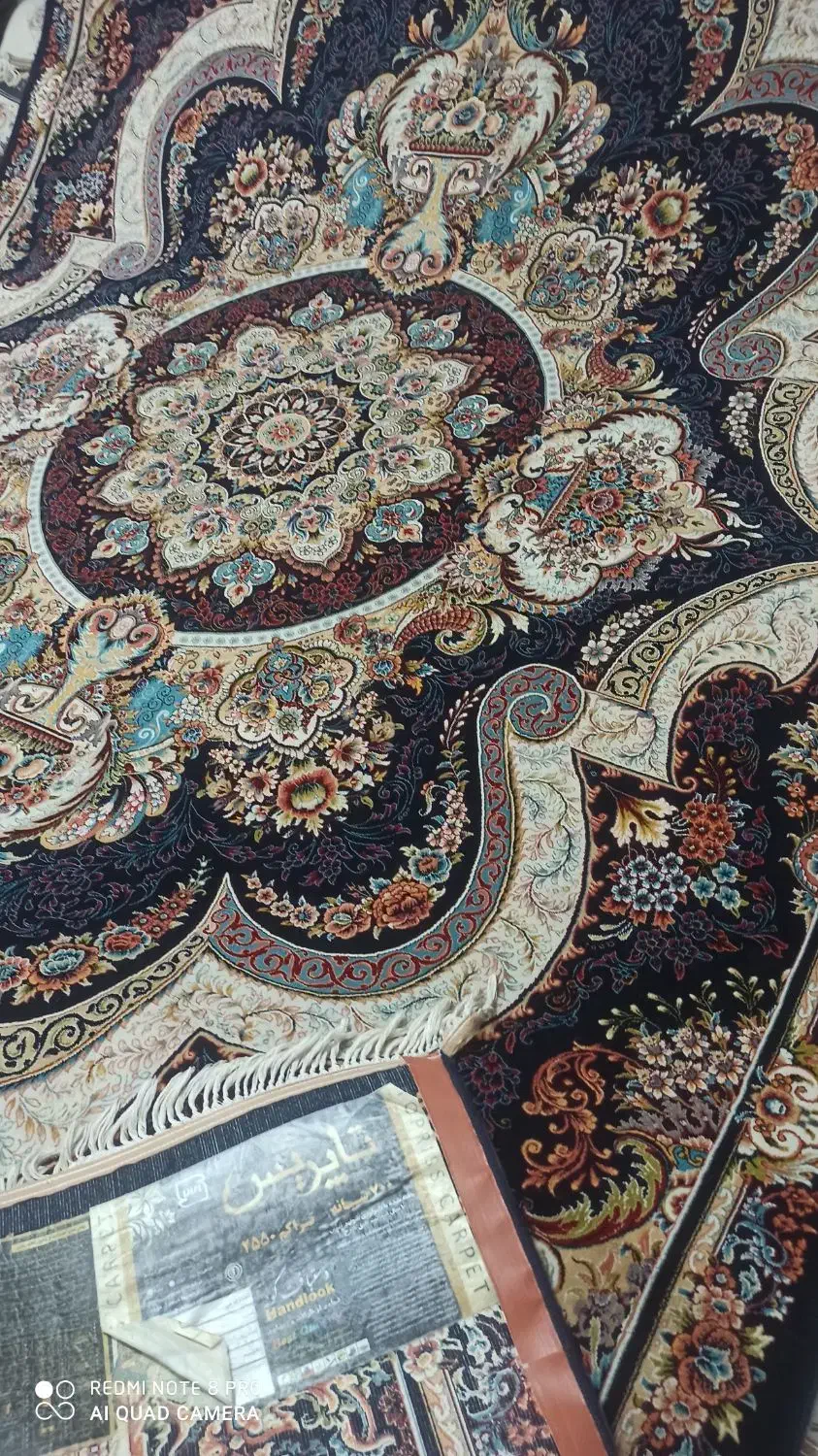 فرش تاپریس جفت ۹ متری سرمه ای|فرش|تبریز, |دیوار