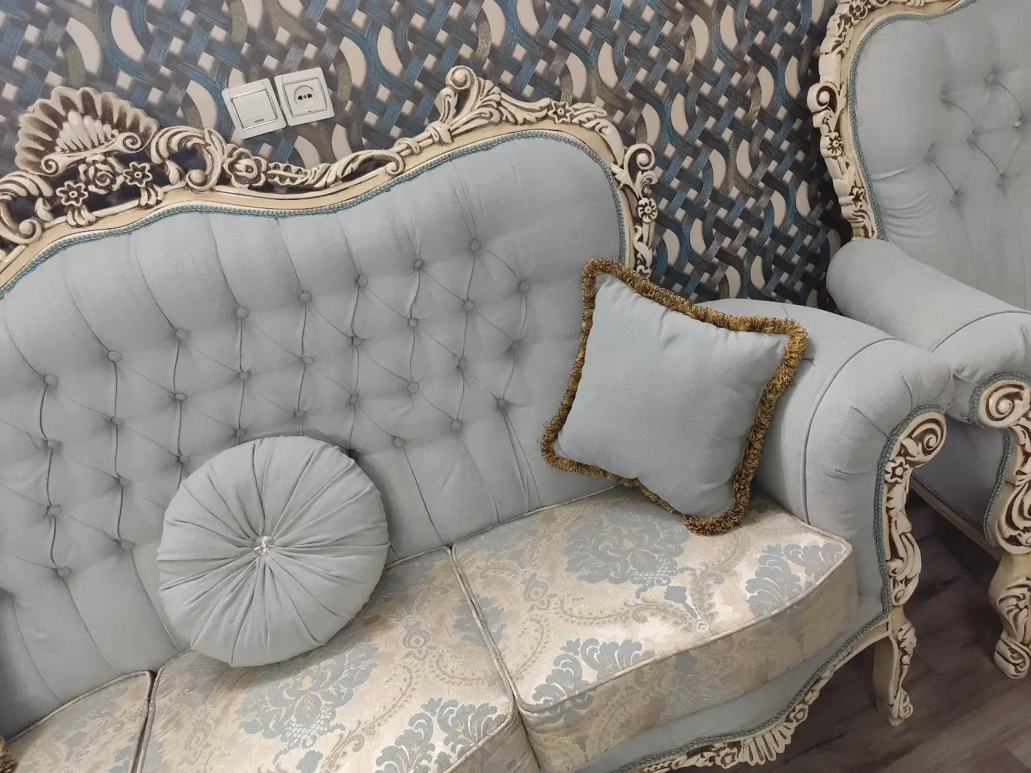 مبل9نفره استیل|مبلمان خانگی و میز عسلی|پاکدشت, پاکدشت (مامازند)|دیوار