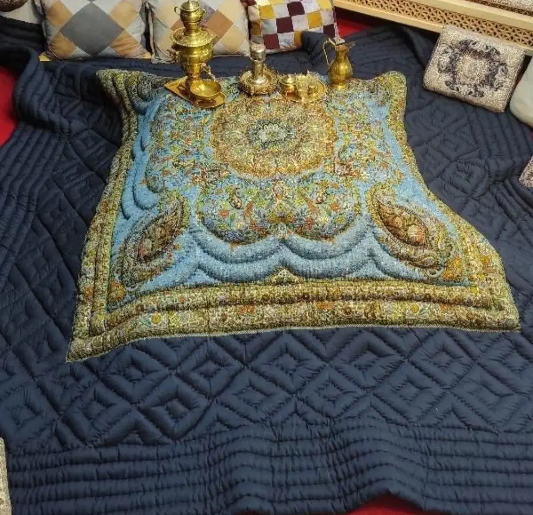 لحاف کرسی نقش انار سلطنتی ابعاد 4 در 4 متر مربع|رختخواب، بالش، پتو|تهران, شهید رجایی|دیوار