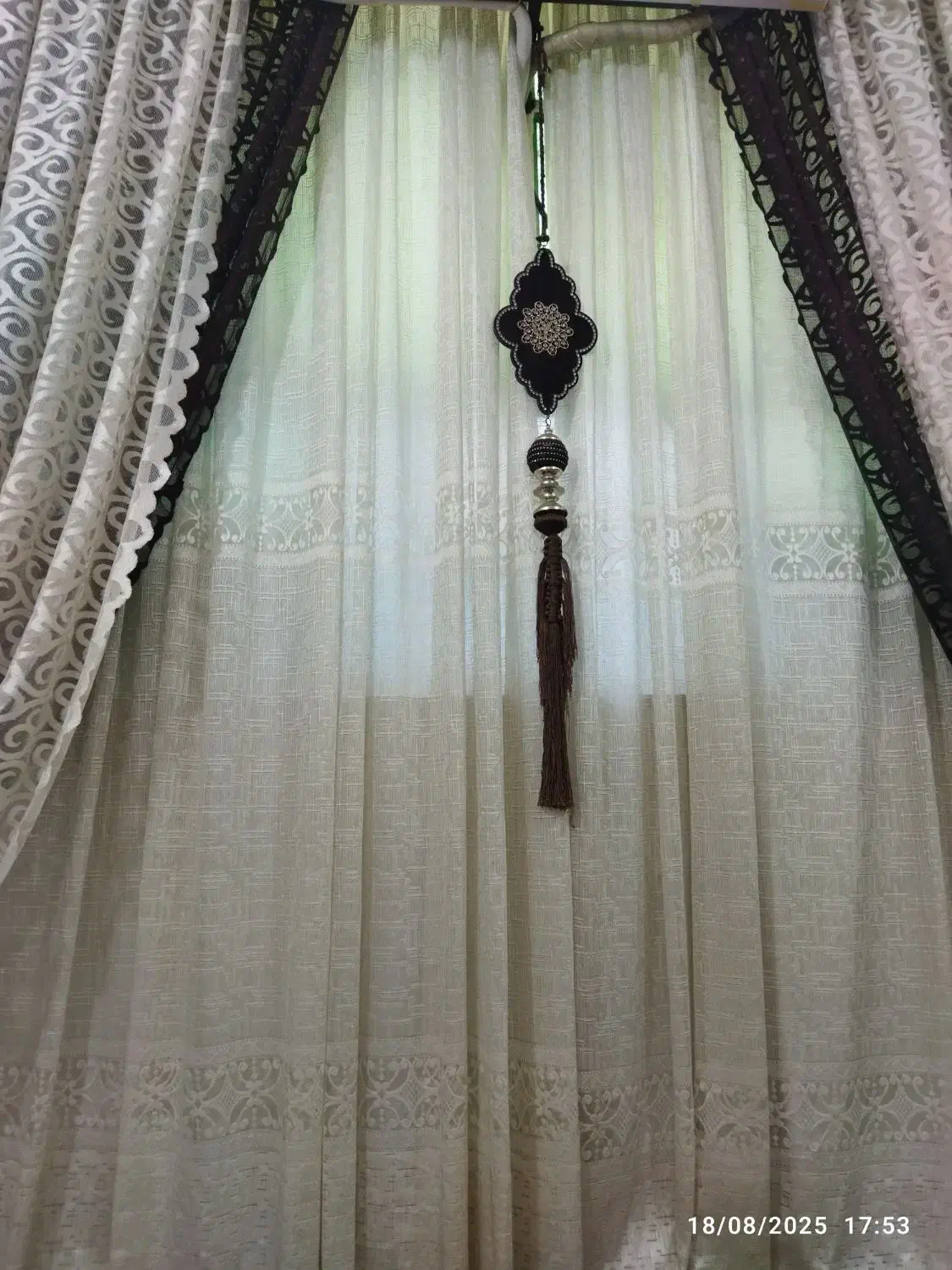 پرده عرض ۴ متر،۴ لایه|پرده، رانر، رومیزی|اهواز, کوی رمضان|دیوار
