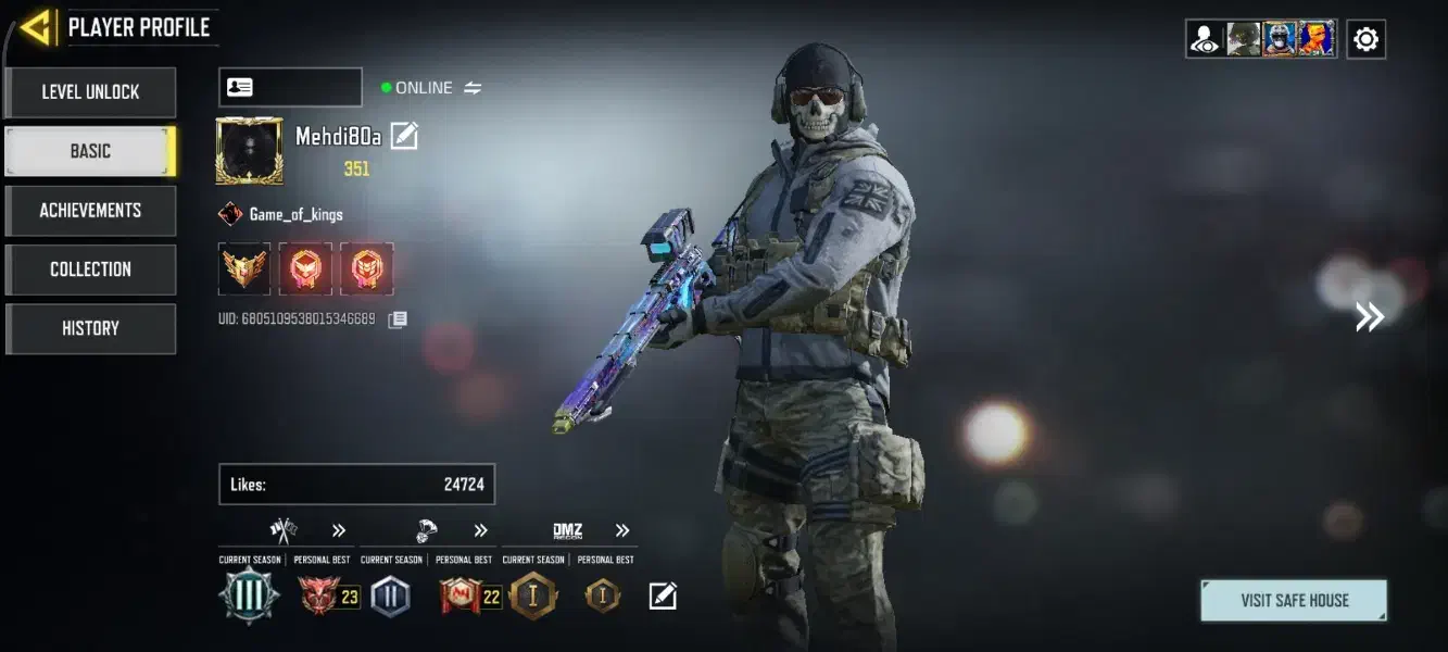 اکانت کالاف 5گردونه فول|کنسول، بازی ویدئویی و آنلاین|برازجان, |دیوار