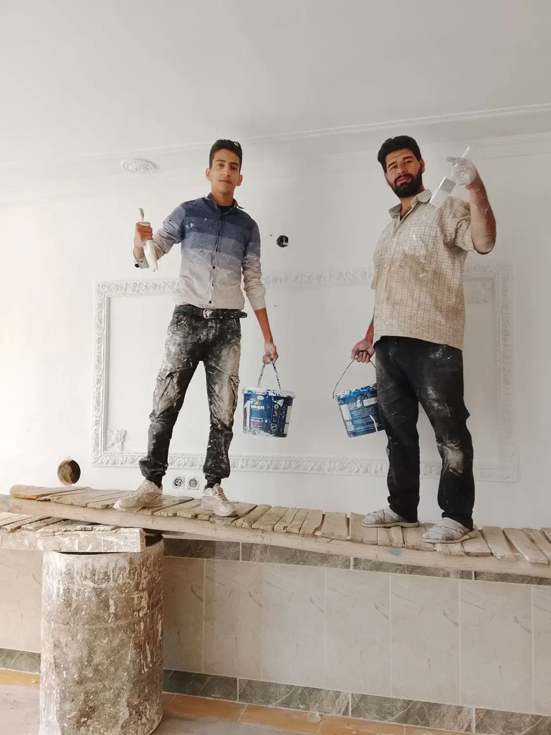 نقاشی ساختمان علمداری تضمینی با بهترین کیفیت|خدمات پیشه و مهارت|مرند, |دیوار