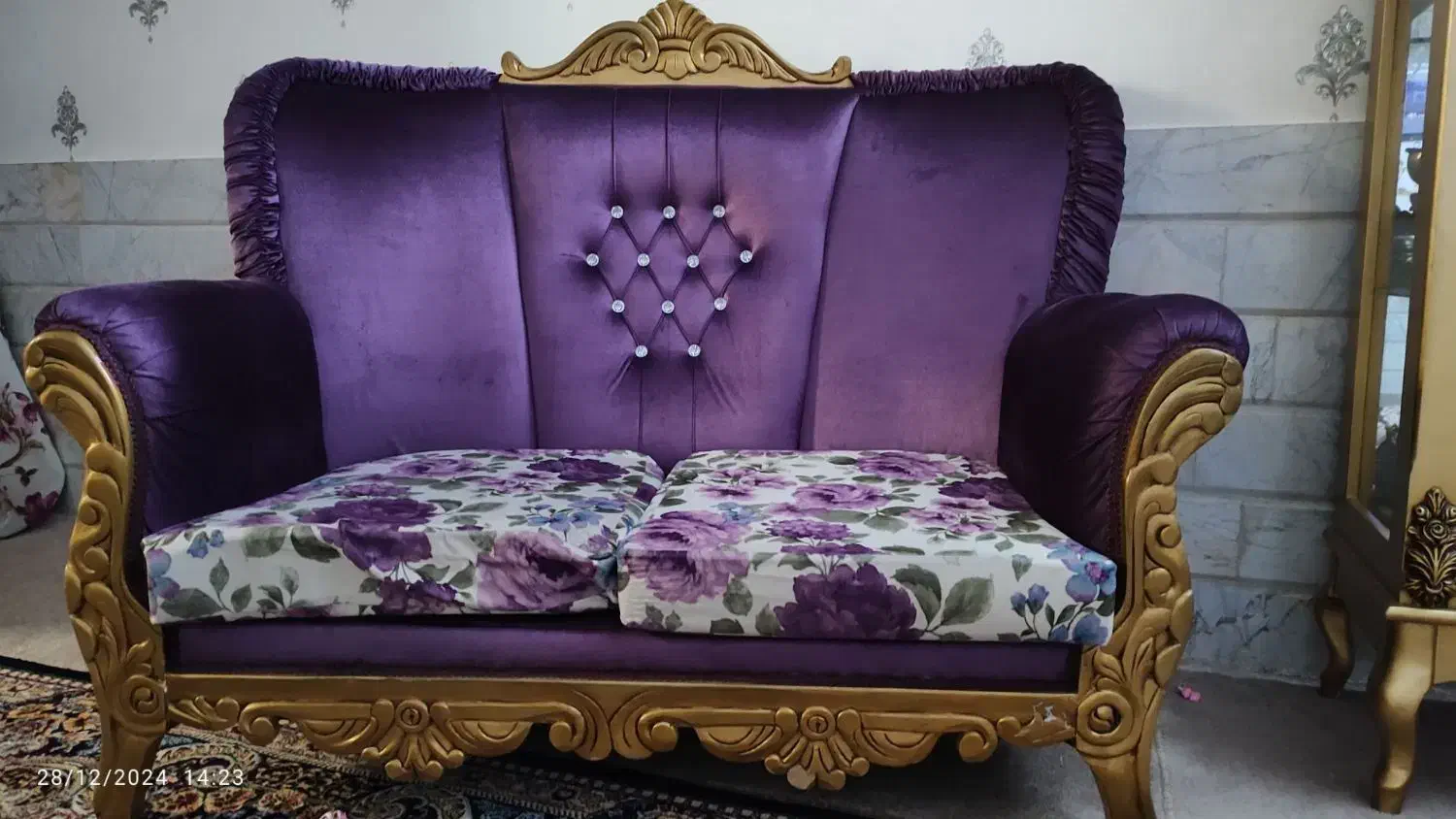 مبل سلطنتی ۷نفره تمیز بدون مشکل|مبلمان خانگی و میز عسلی|تربت جام, میرقوام الدین|دیوار