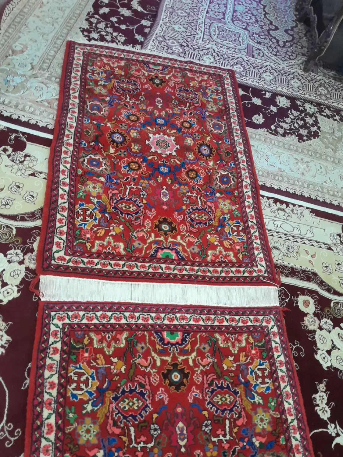 فرش چهار چنگ نو|فرش|ملایر, |دیوار