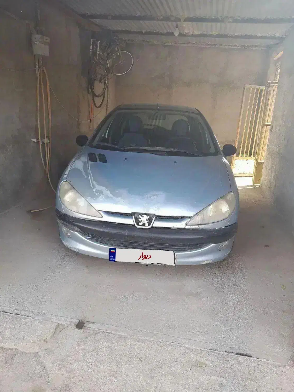 ۲۰۶ تمیز نقره آبی تیپ ۲ تمیز وسالم معاوضه۱۳۲ و۱۱۱|خودرو سواری و وانت|قوچان, |دیوار