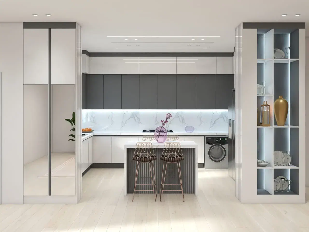 کابینت سه بعدی|مصالح و تجهیزات ساختمان|خنج, |دیوار