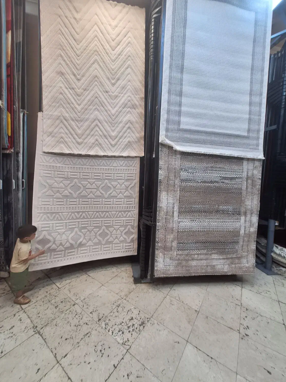 قالیچه۴ متری فرانسه سریکا برجسته نگارین بسکابادی|فرش|مشهد, امیر|دیوار