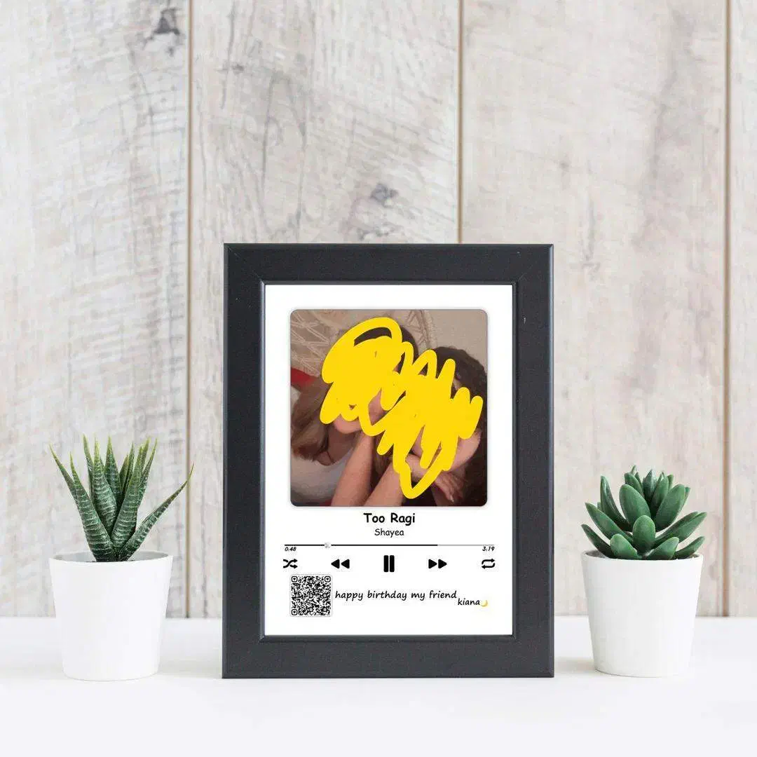 قاب تابلو موزیکال هدیه تولدسالگردازدواج کادو|تابلو، نقاشی، عکس|مشهد, سجاد شهر|دیوار