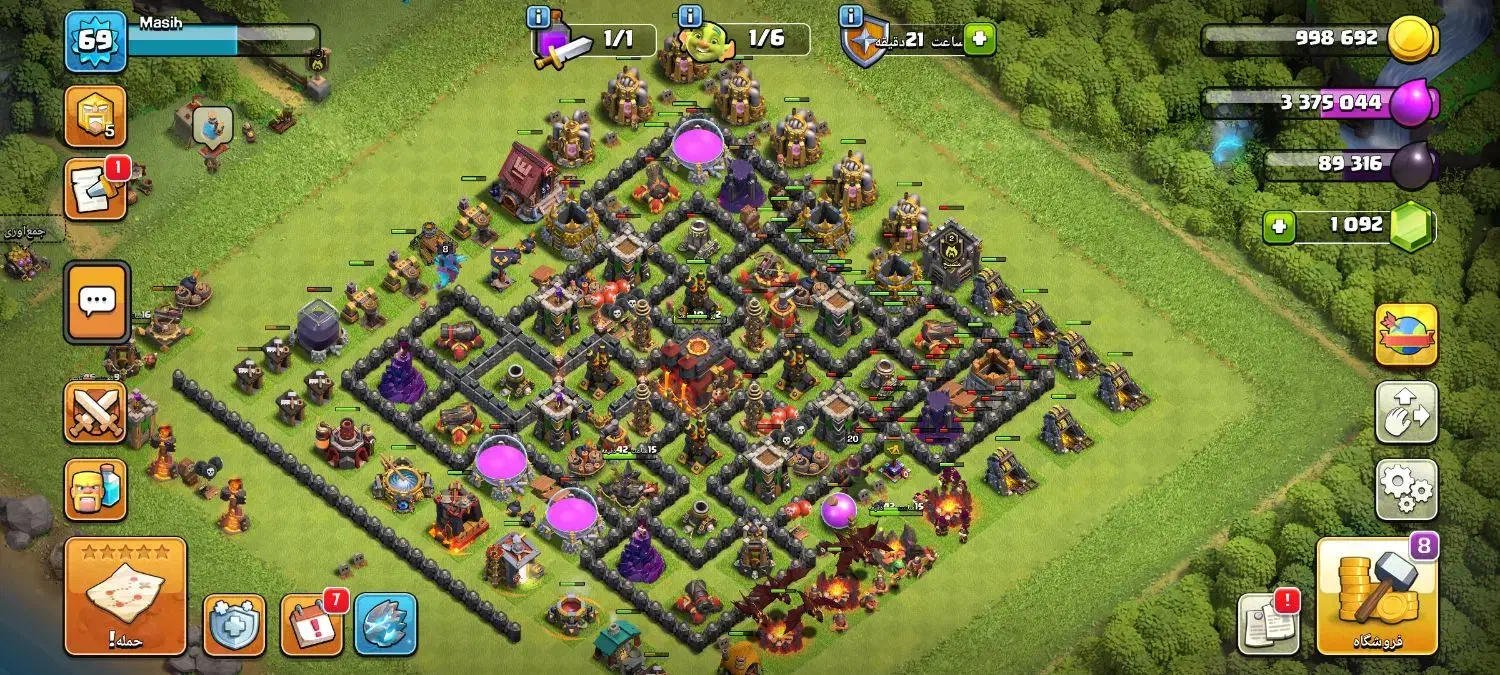 اکانت کلش اف کلنز کسی با این قیمت اکانت تون نمیده|کنسول، بازی ویدئویی و آنلاین|پیر بکران, |دیوار