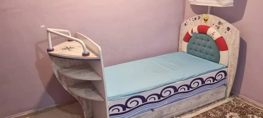 تخت کودک|تخت و سرویس خواب|جم, |دیوار