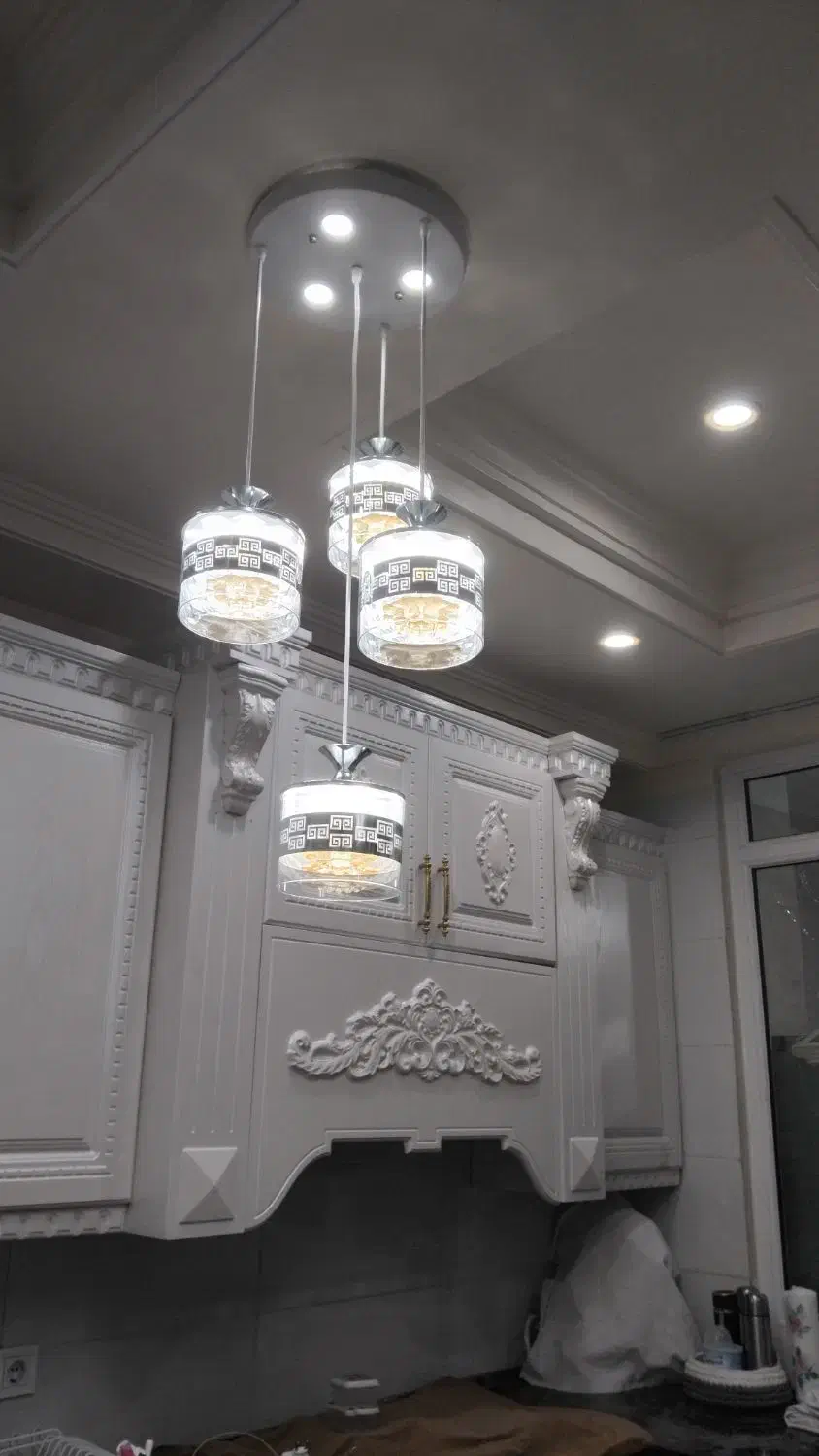 لوستر اشپزخانه ۴شاخه در ۳حالت روشنایی|لوستر و چراغ آویز|تهران, امیریه|دیوار