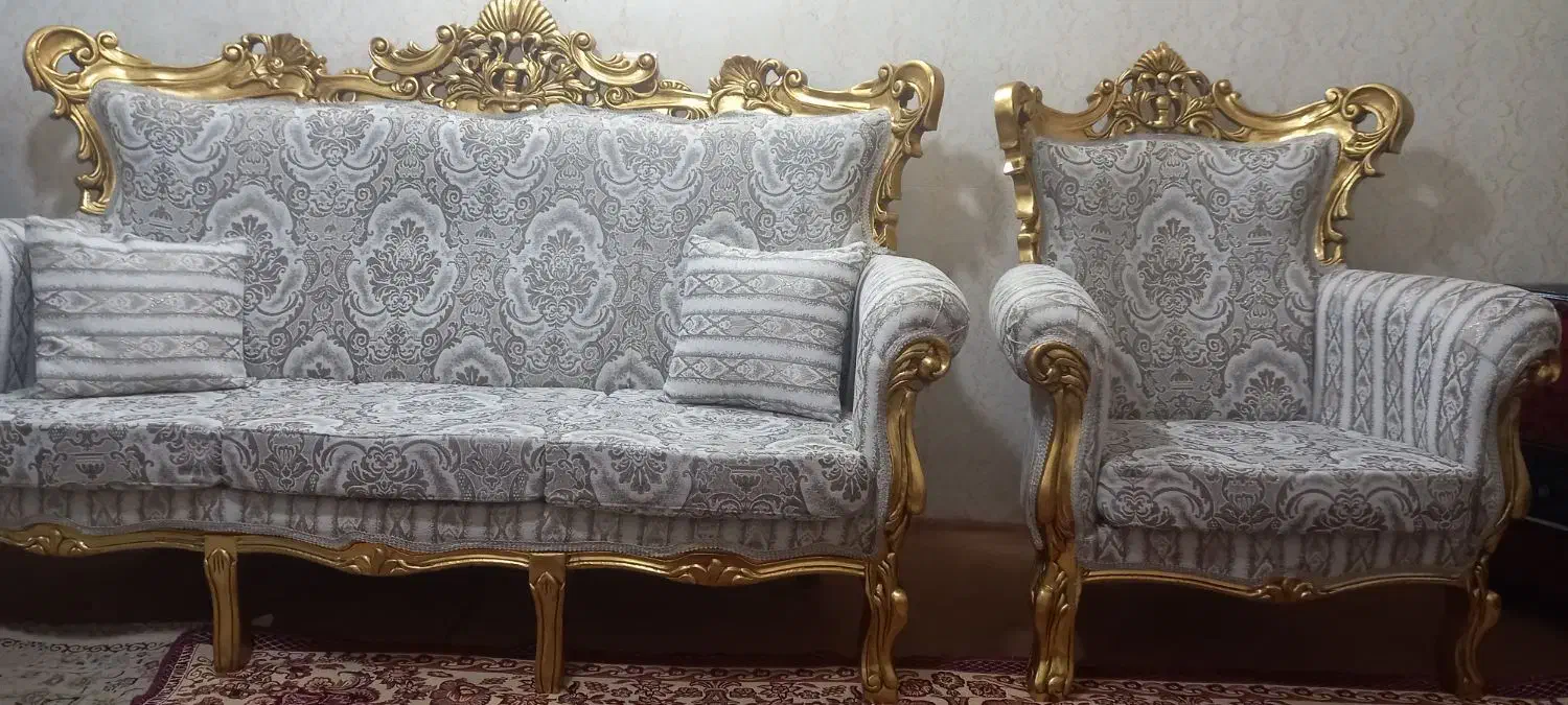 مبل سلطنتی نو۷نفره|مبلمان خانگی و میز عسلی|سلماس, |دیوار