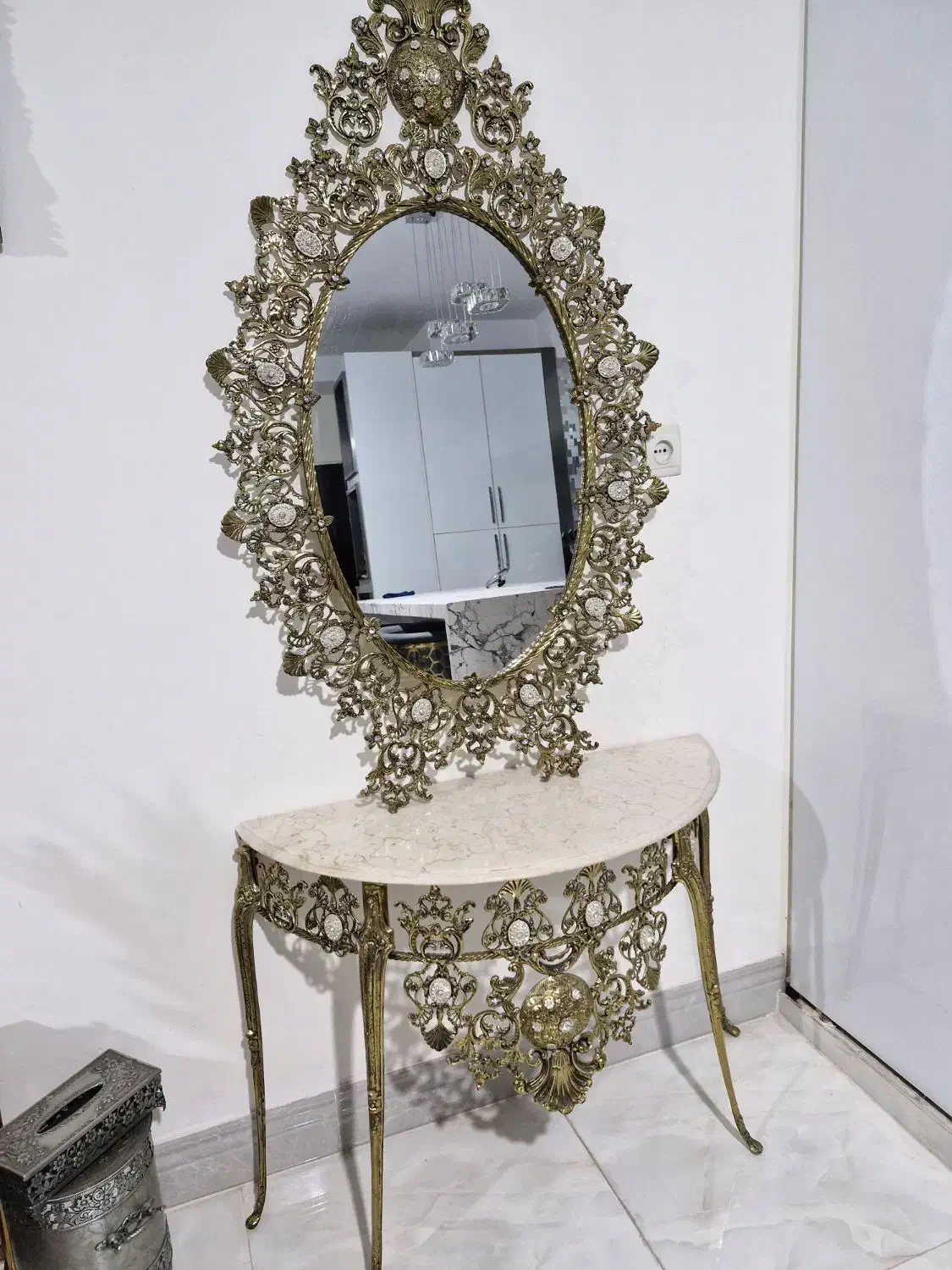 آیینه و کنسول برنز|مبلمان خانگی و میز عسلی|شهریار, شهریار|دیوار