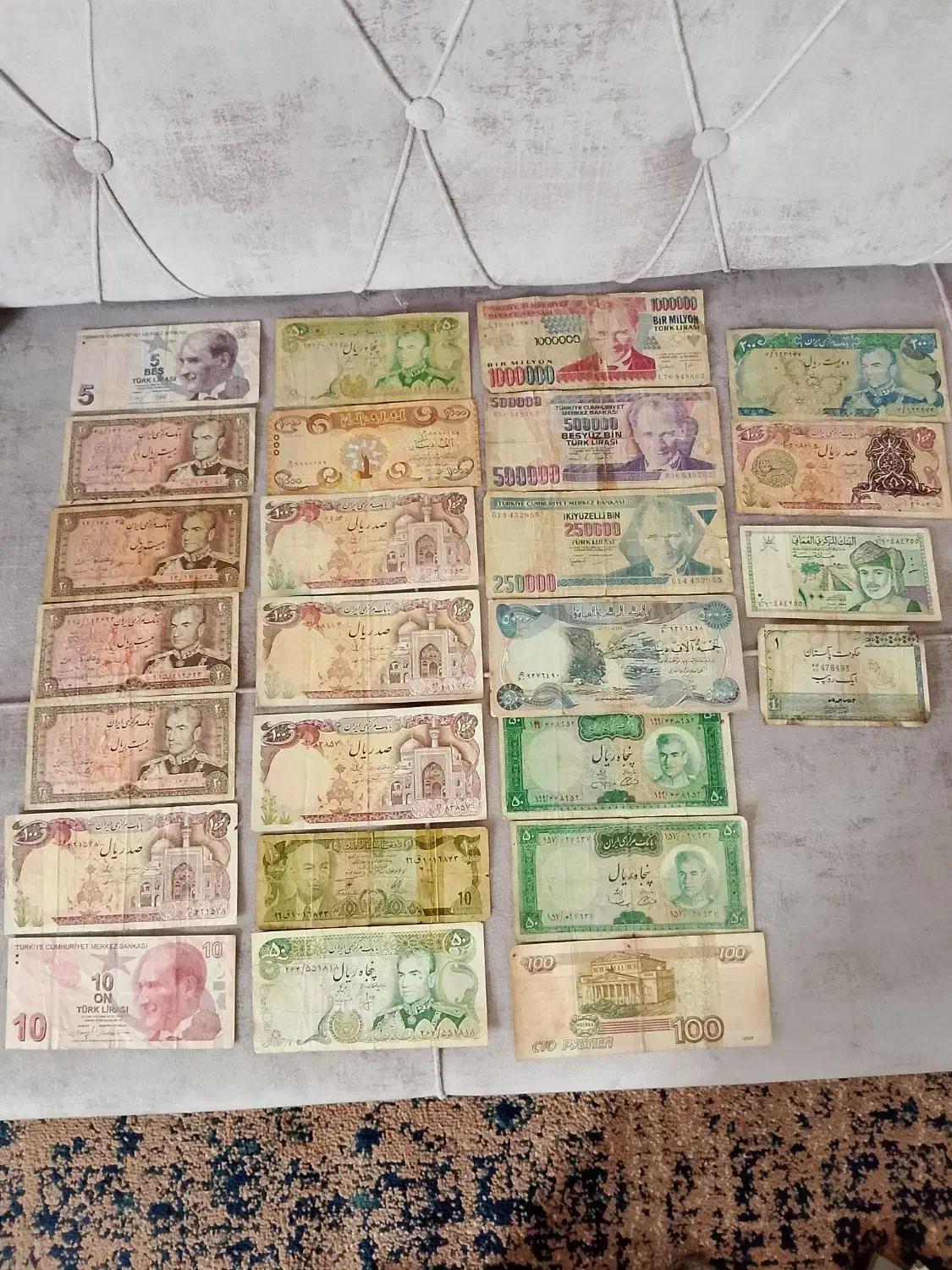 ۲۵عدد،اسکناس چند.مدله|کلکسیون سکه، تمبر، اسکناس|لاهیجان, آهندان|دیوار