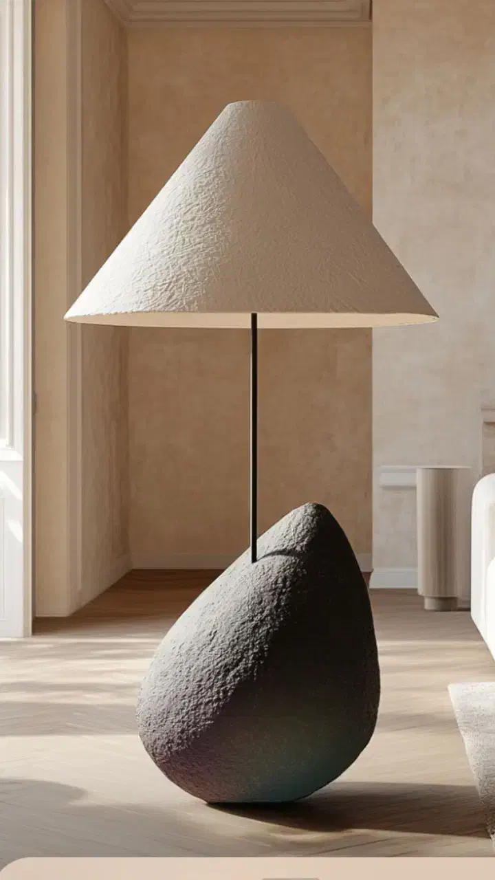 آباژور مینیمال و طرح صخره|چراغ خواب و آباژور|هشتگرد, شهرک فرهنگیان|دیوار