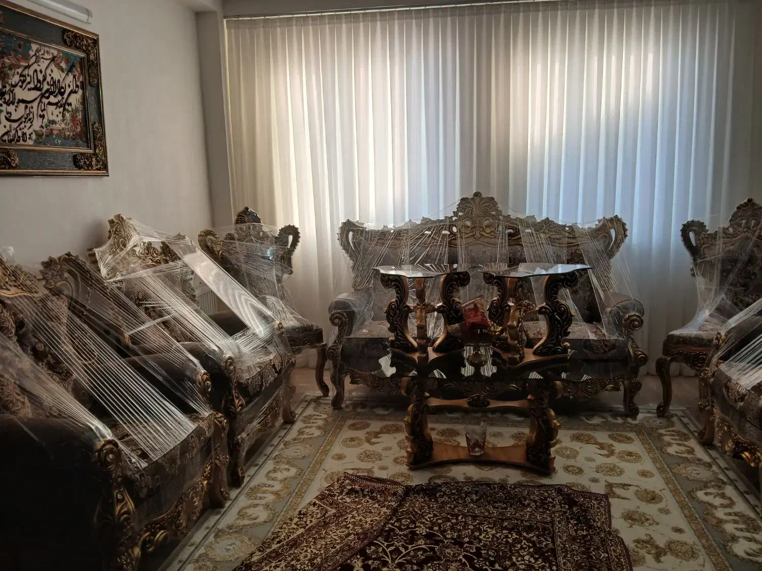 مبل سلطنتی 9نفره|مبلمان خانگی و میز عسلی|اردبیل, |دیوار