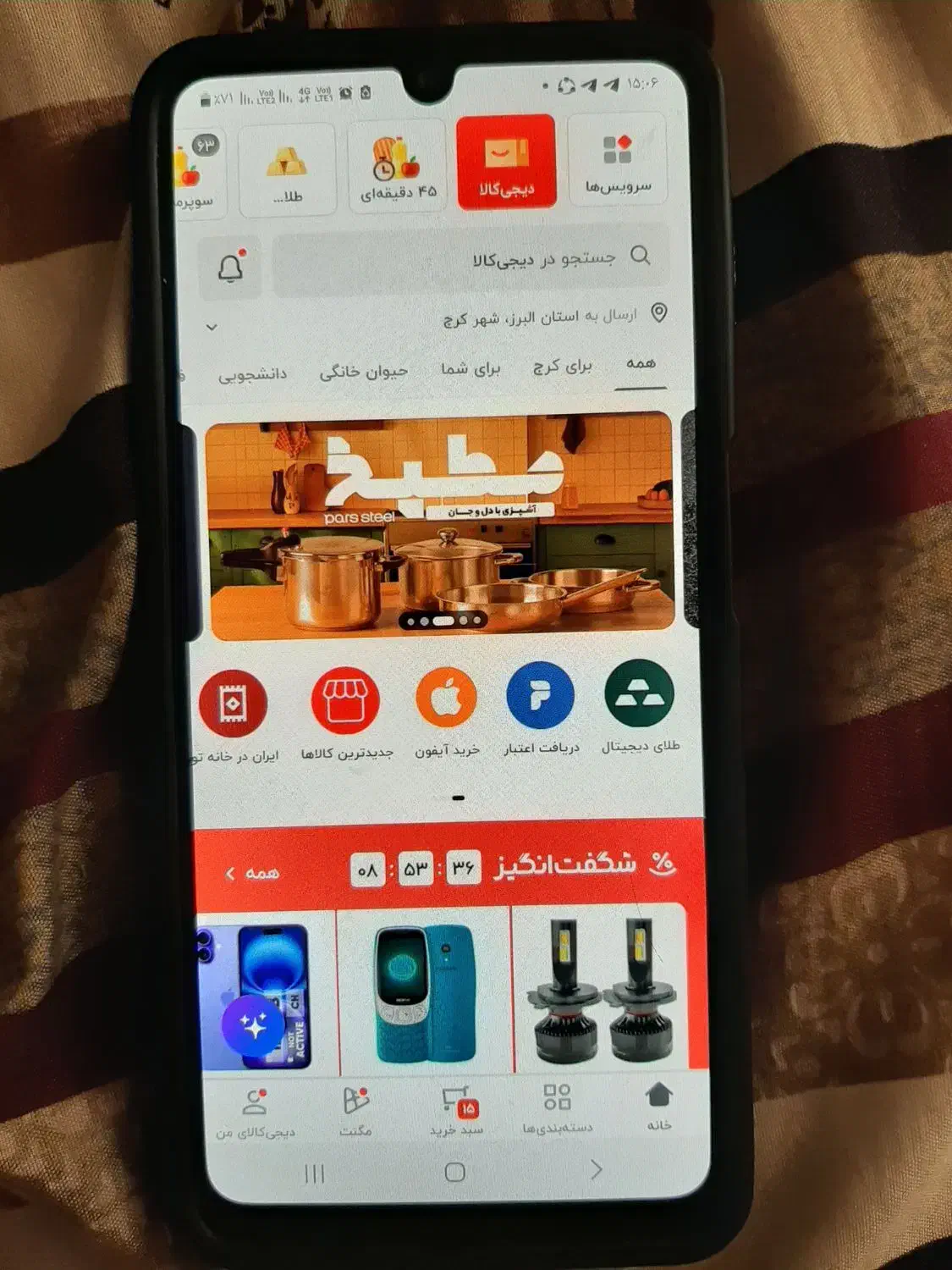 سامسونگ Galaxy A22 با حافظهٔ ۱۲۸ گیگابایت|موبایل|کرج, عظیمیه|دیوار