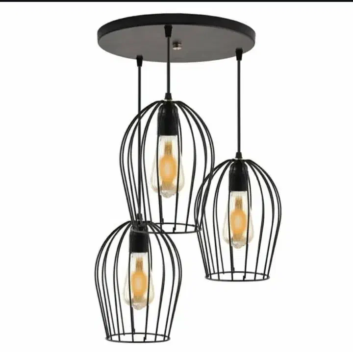 لوستر و آویز سه شعله|لوستر و چراغ آویز|رشت, احمد گوراب|دیوار