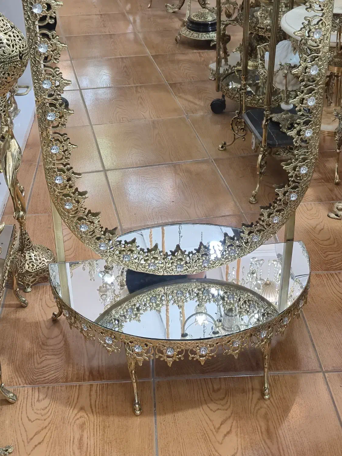 آیینه قدی برنزی  جشنواره تخفیفات اینه کنسول|آینه|کرمانشاه, |دیوار