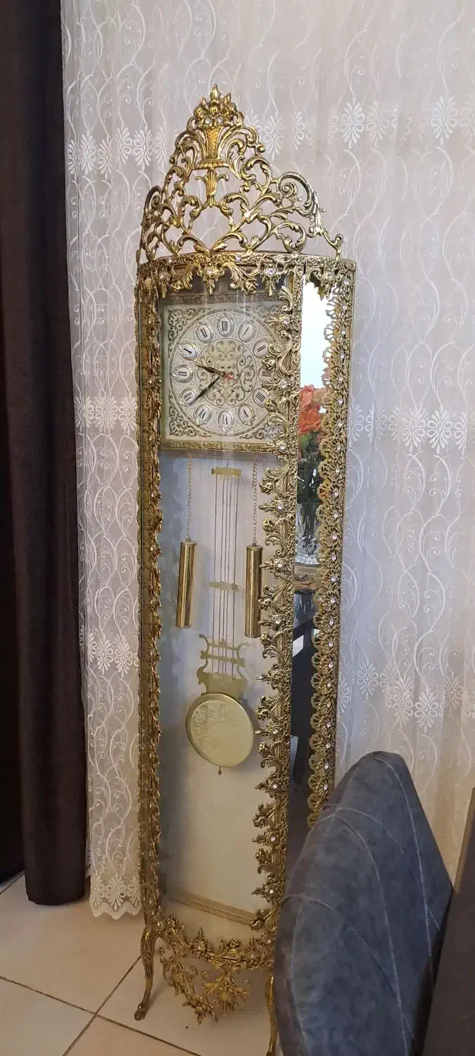 ساعت برنز ایستاده|صنایع دستی و سایر لوازم تزئینی|ایلام, |دیوار